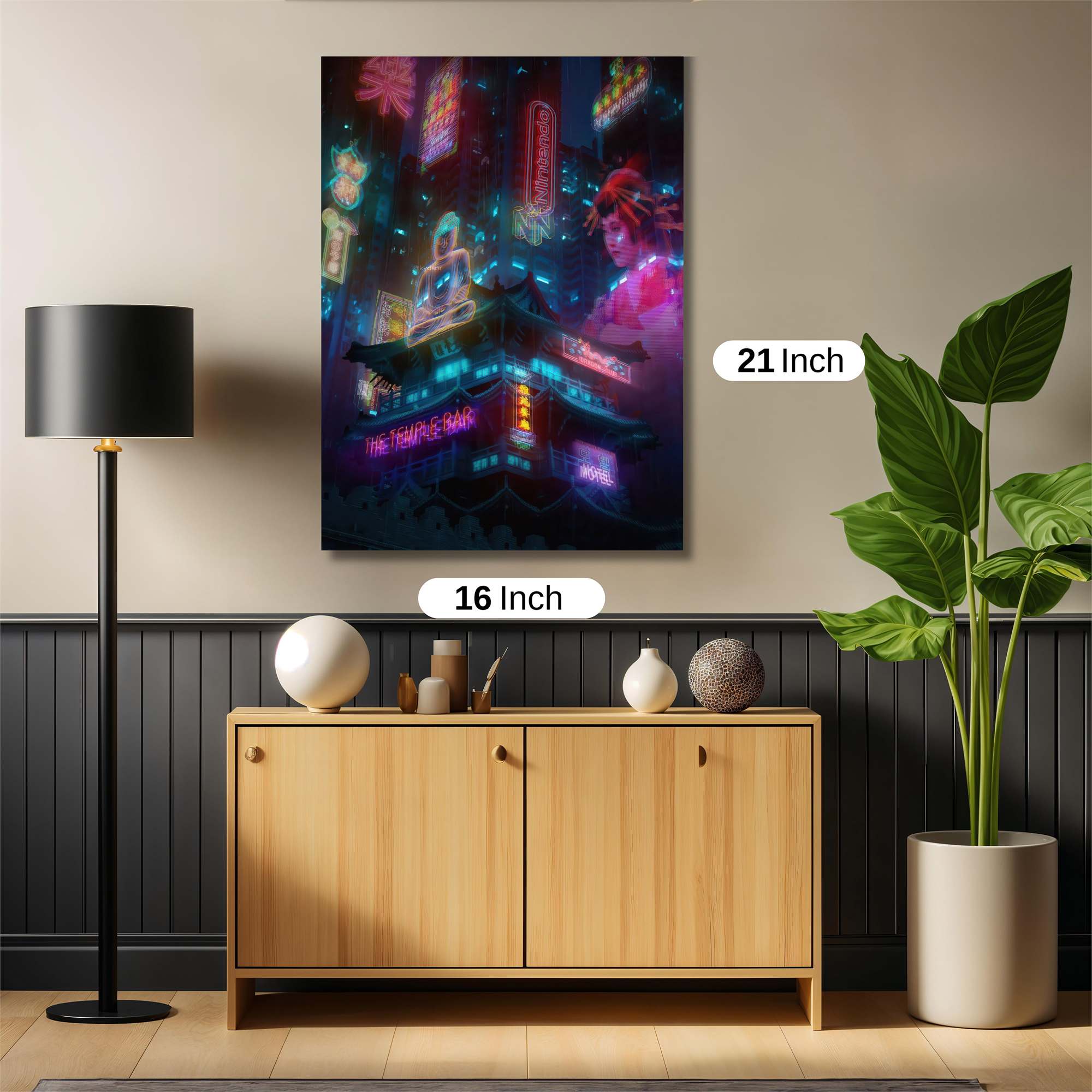 Neon Serenity Safe Wall Magnetic / M