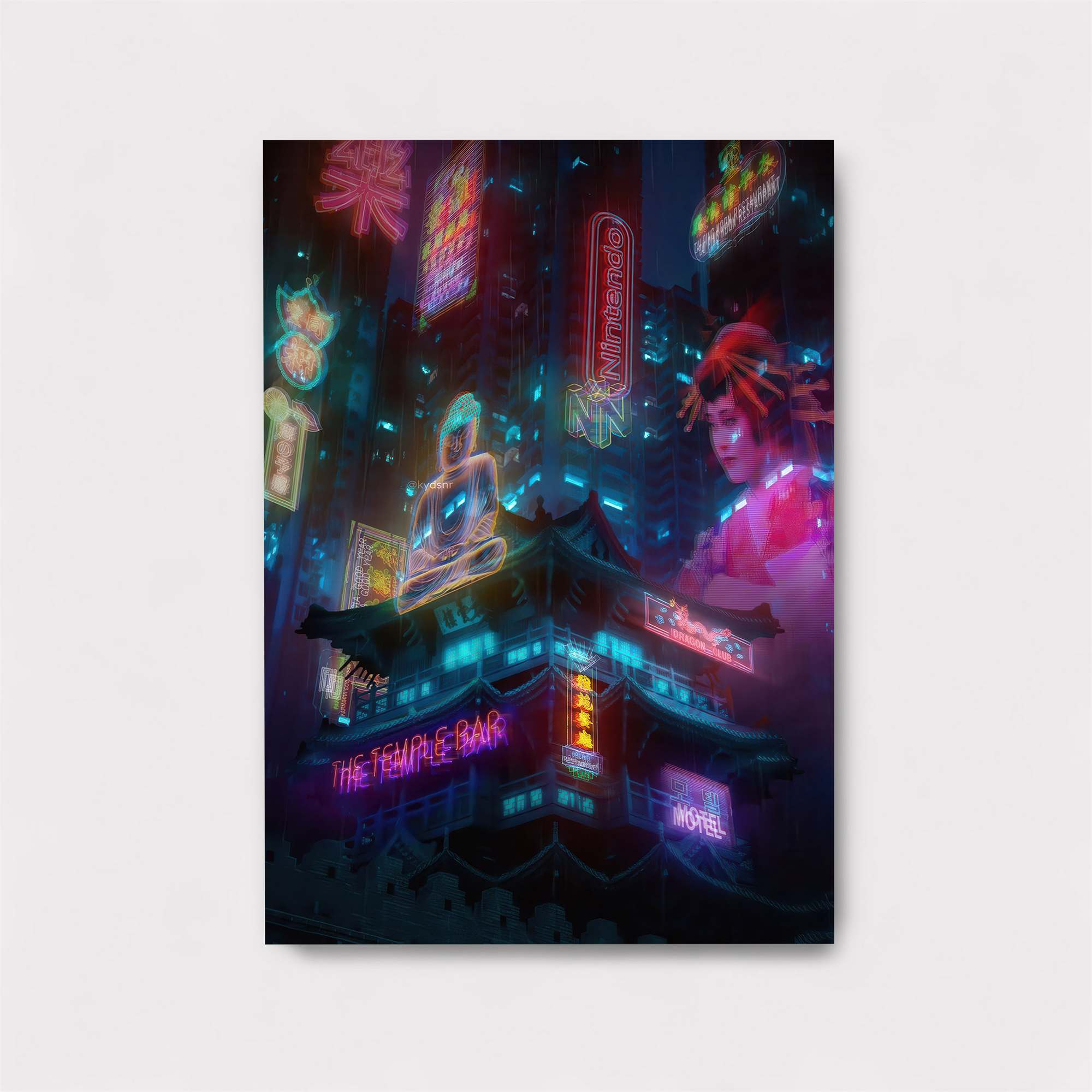 Neon Serenity Safe Wall Magnetic / M