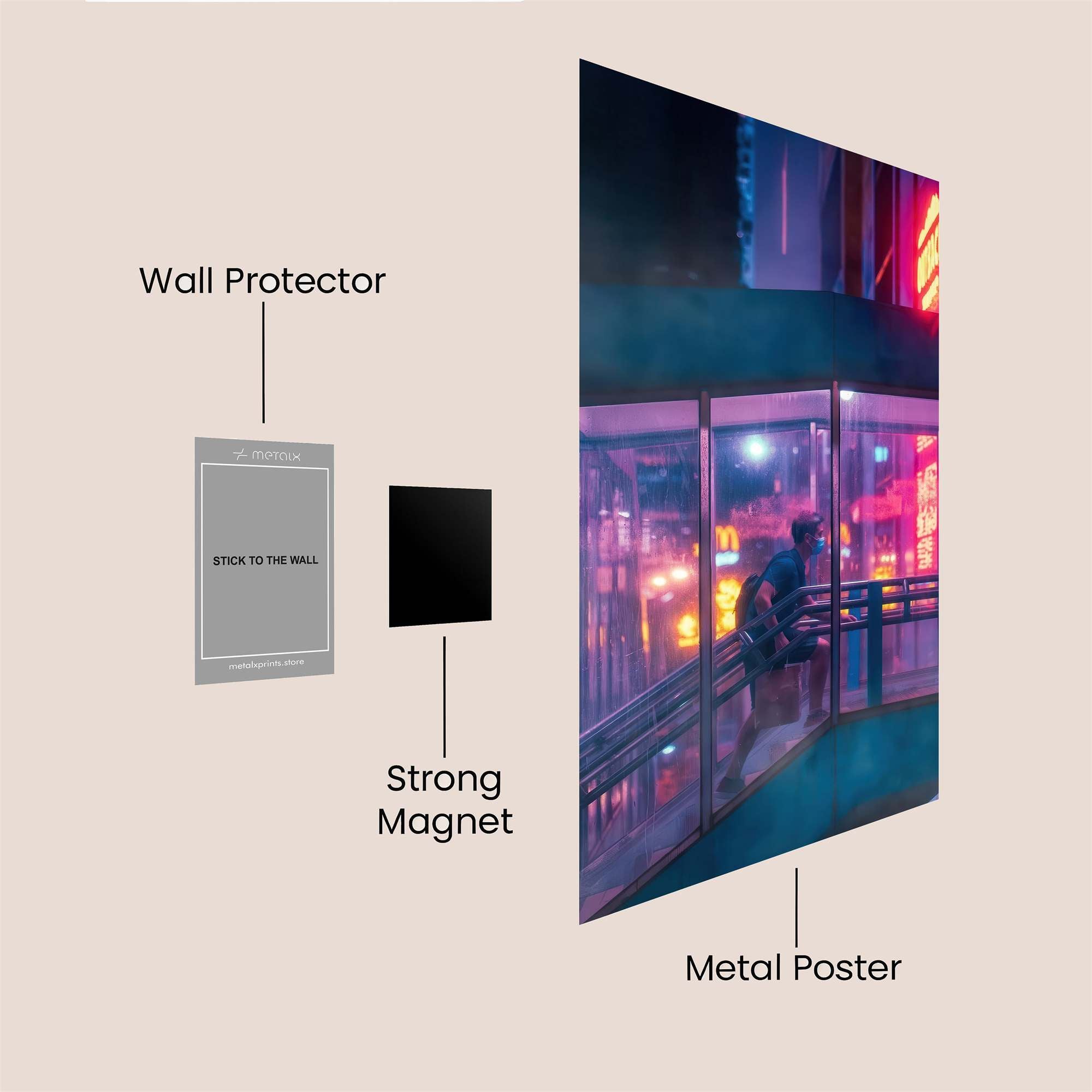 Neon Rush Safe Wall Magnetic / M