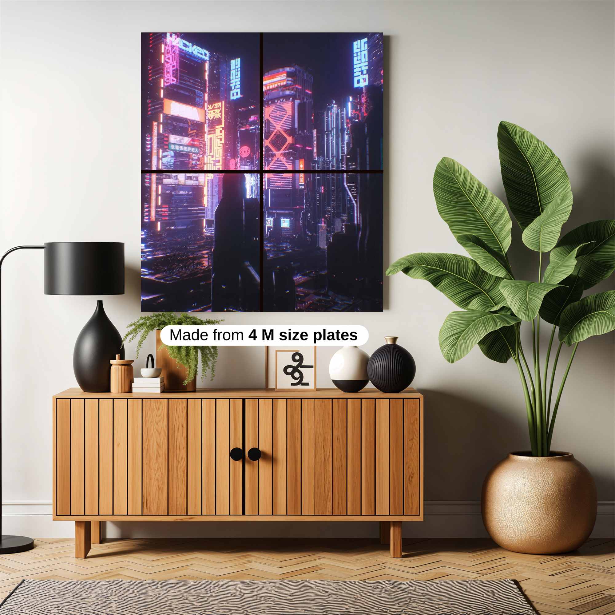 Cyberpunk Dreamscape Safe Wall Magnetic / M