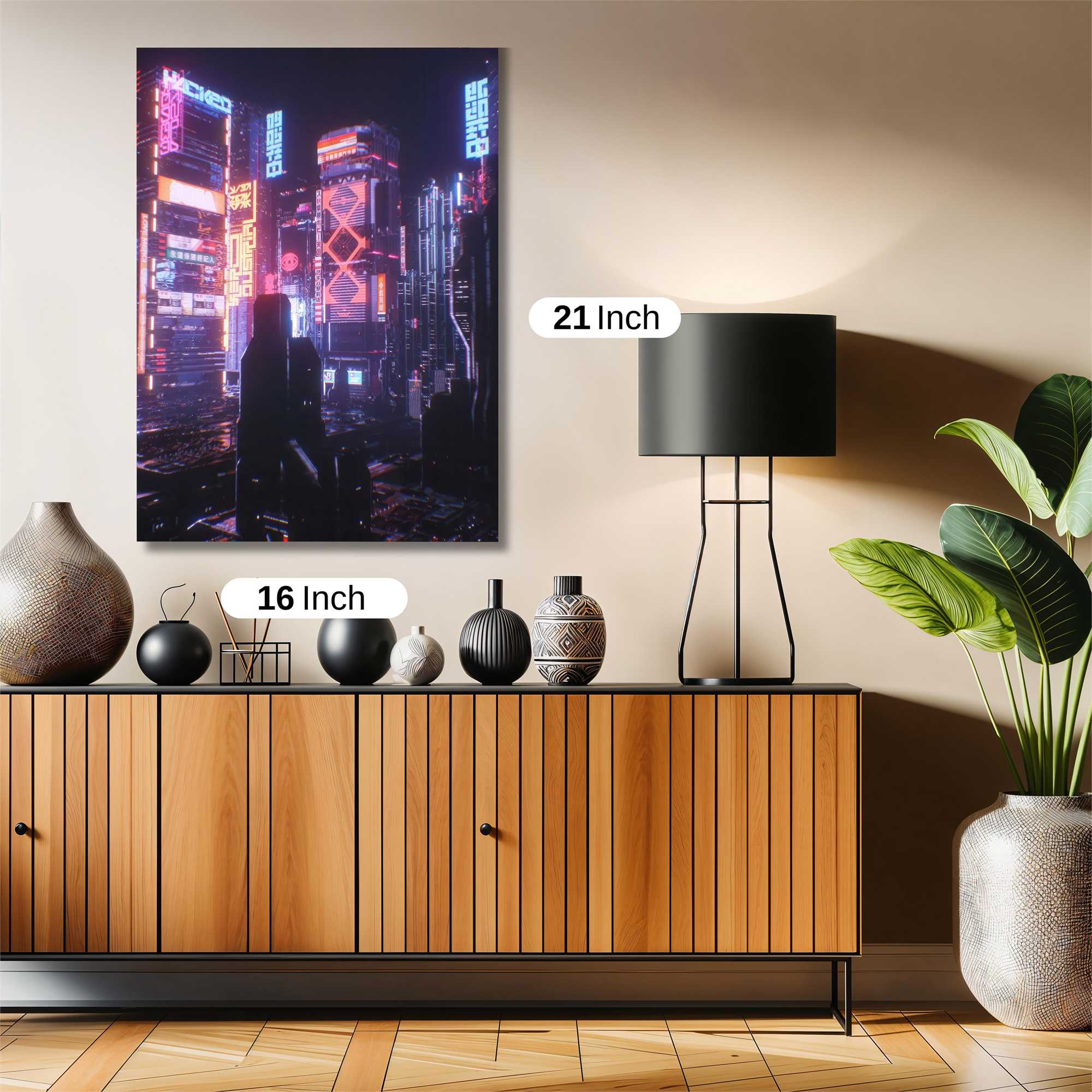 Cyberpunk Dreamscape Safe Wall Magnetic / M