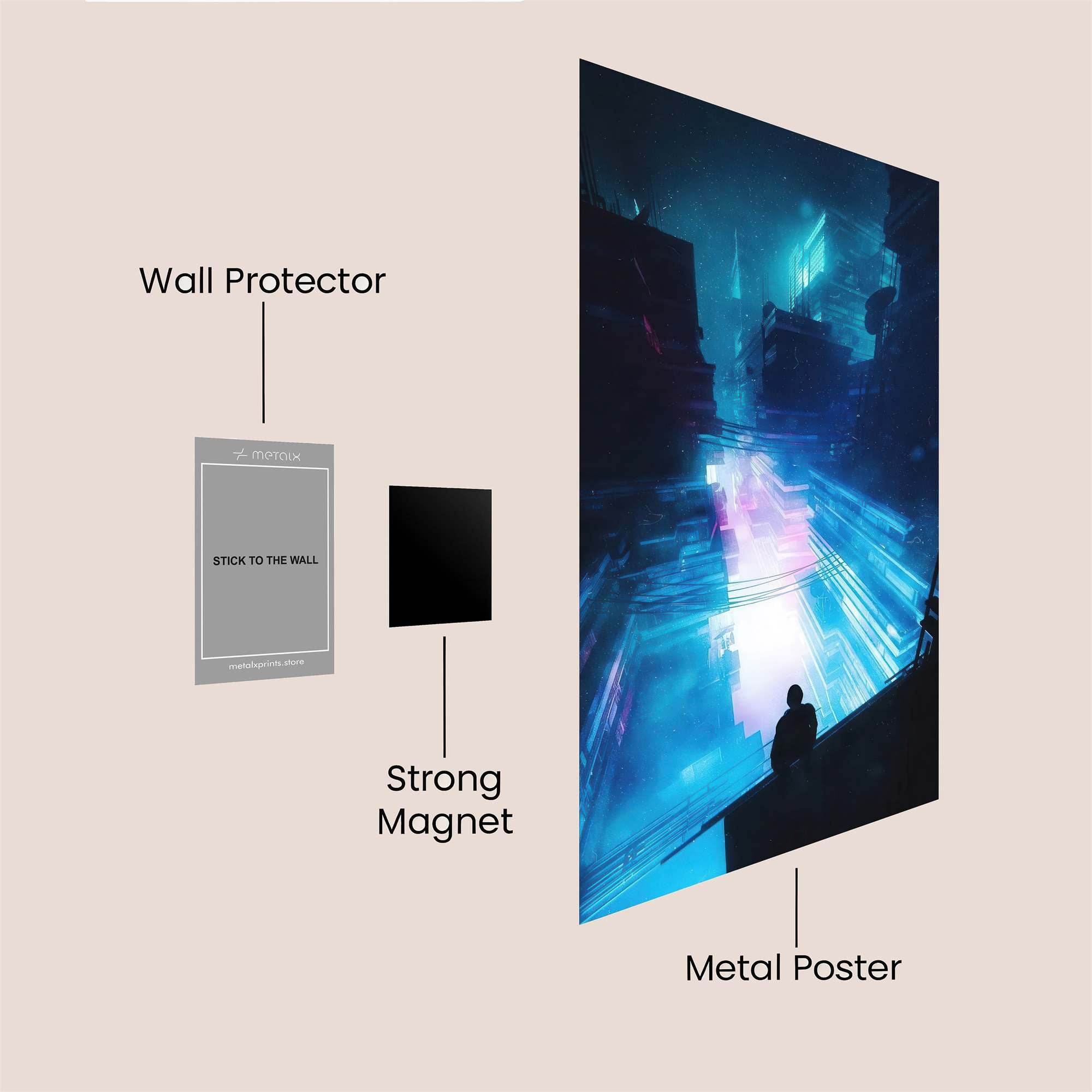 Neon Abyss Safe Wall Magnetic / M