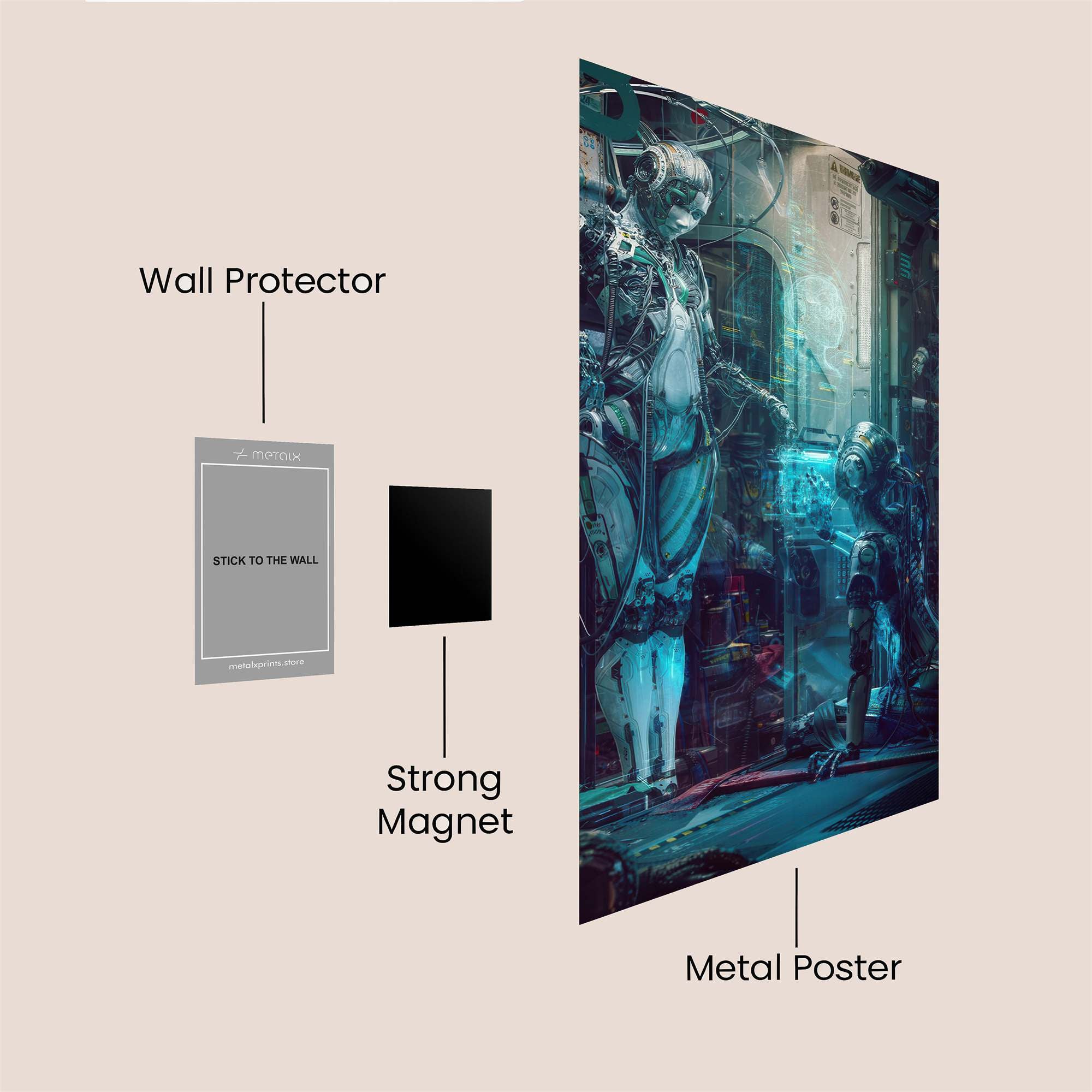 Android Introspection Safe Wall Magnetic / M