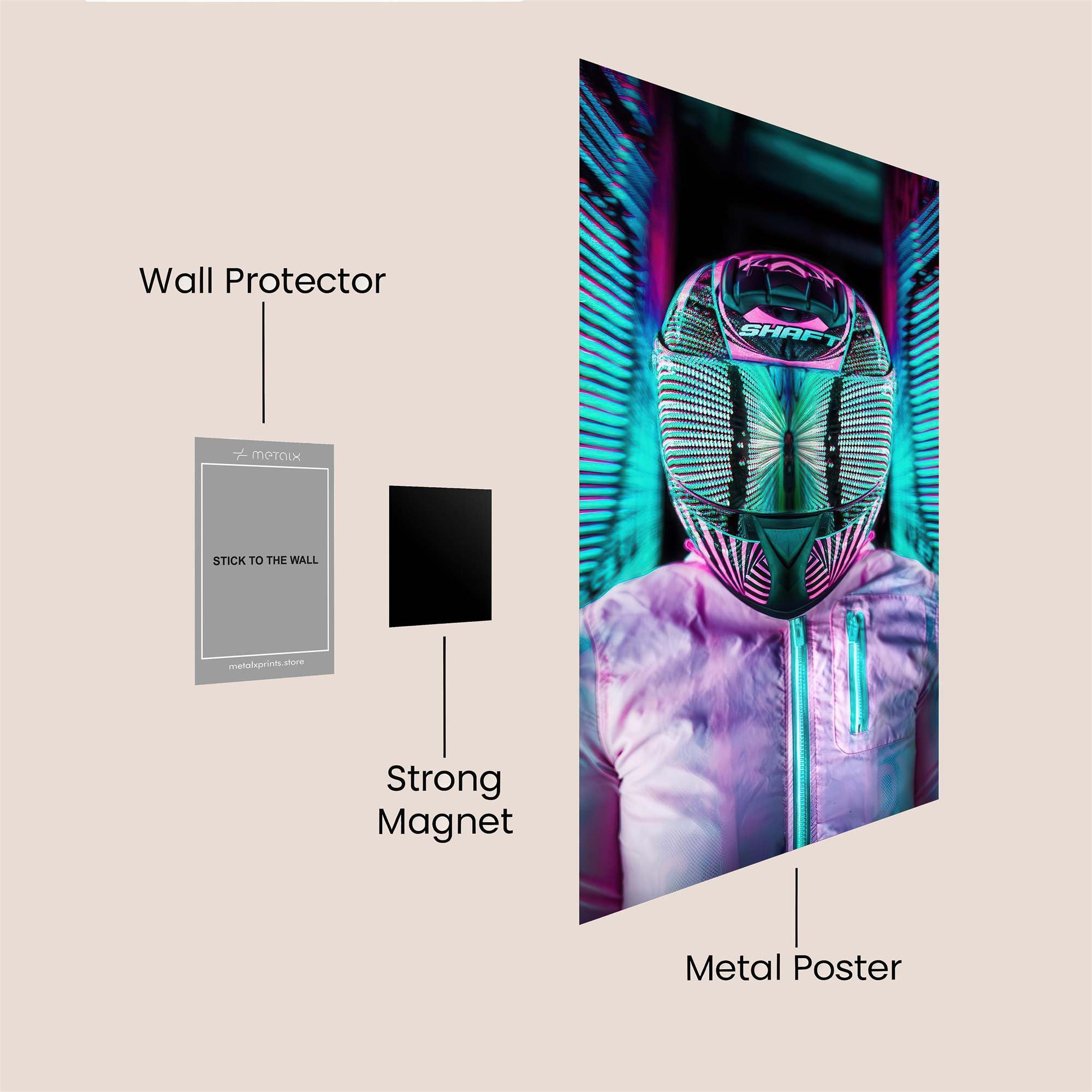 Neon Guardian Safe Wall Magnetic / M