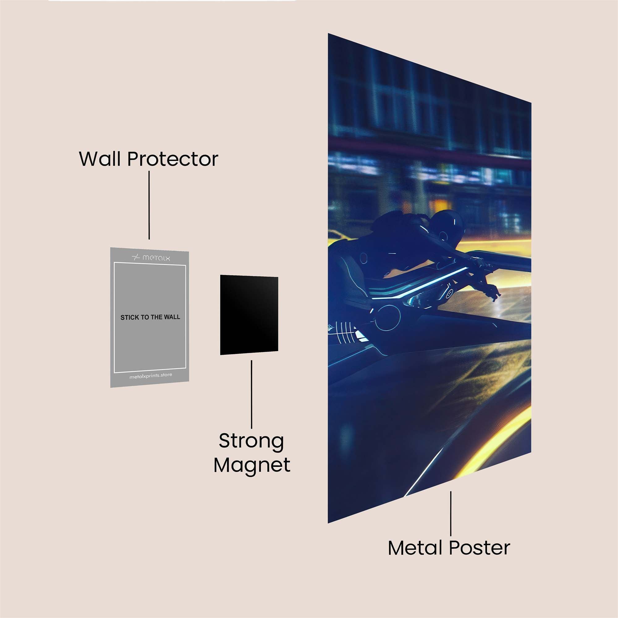 Bubble Bliss Safe Wall Magnetic / M
