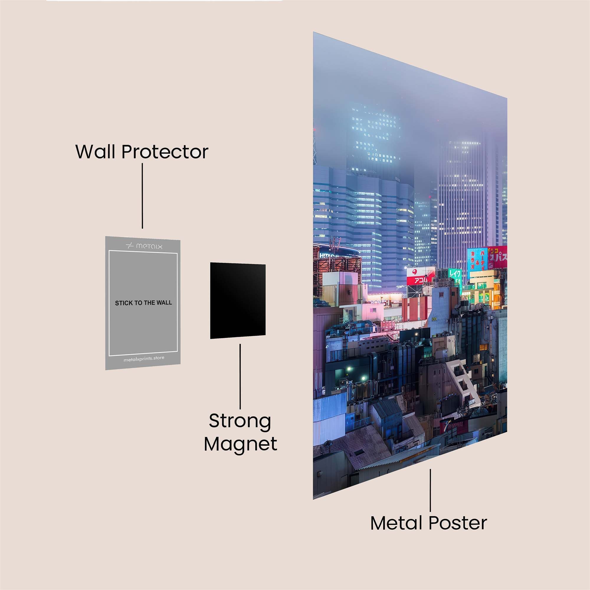 Tokyo Dreamscape Safe Wall Magnetic / M