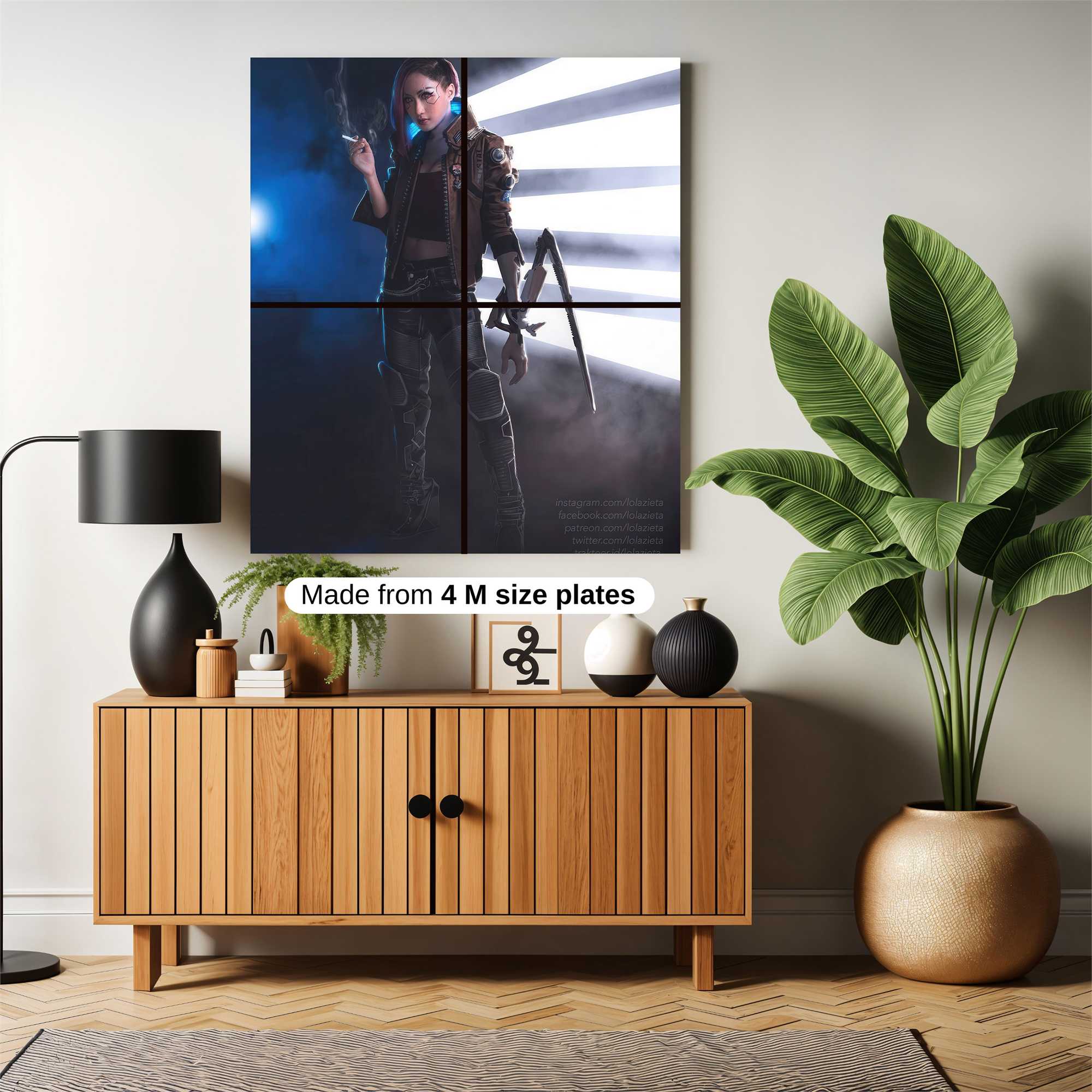 Cyberpunk Rebel Safe Wall Magnetic / M