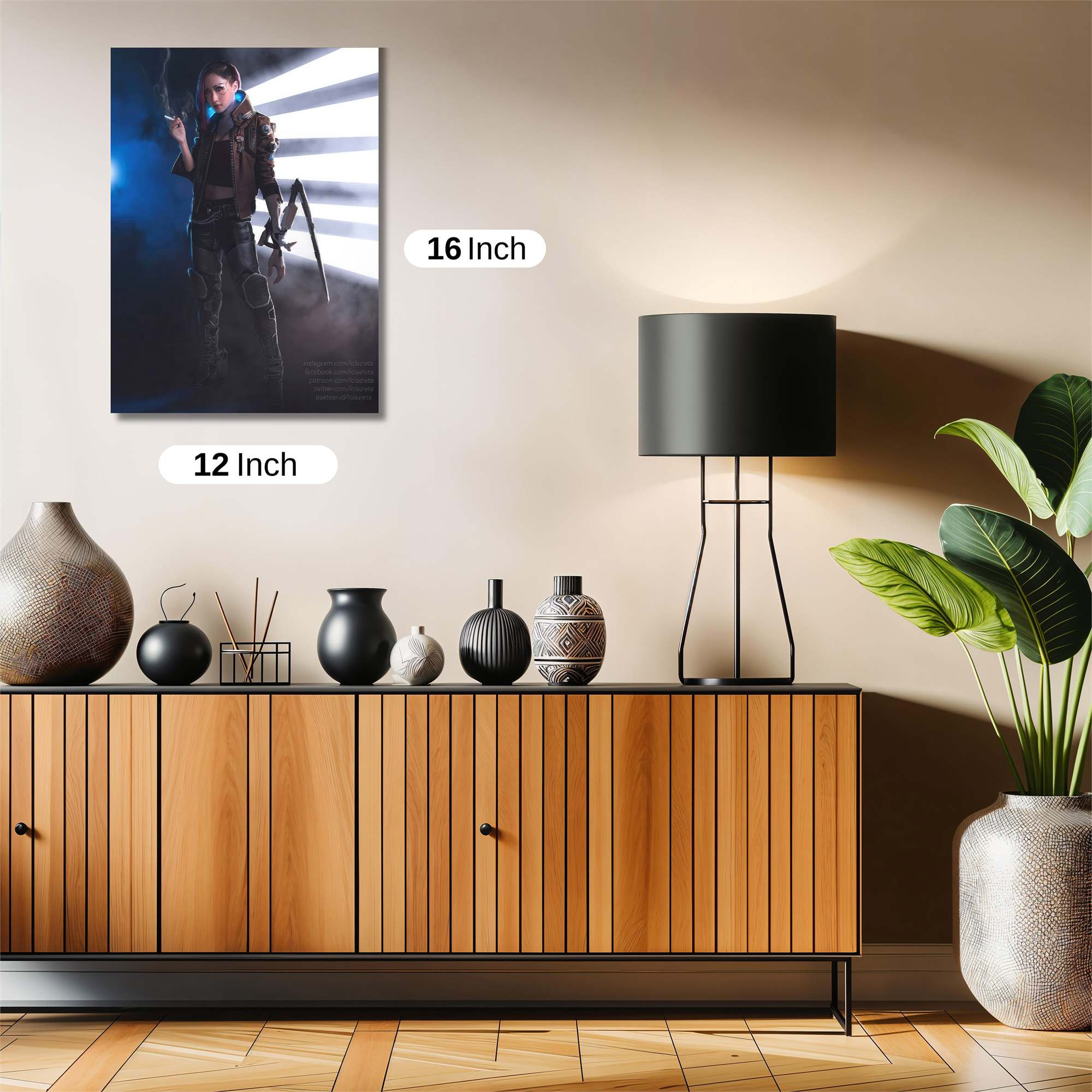 Cyberpunk Rebel Safe Wall Magnetic / M