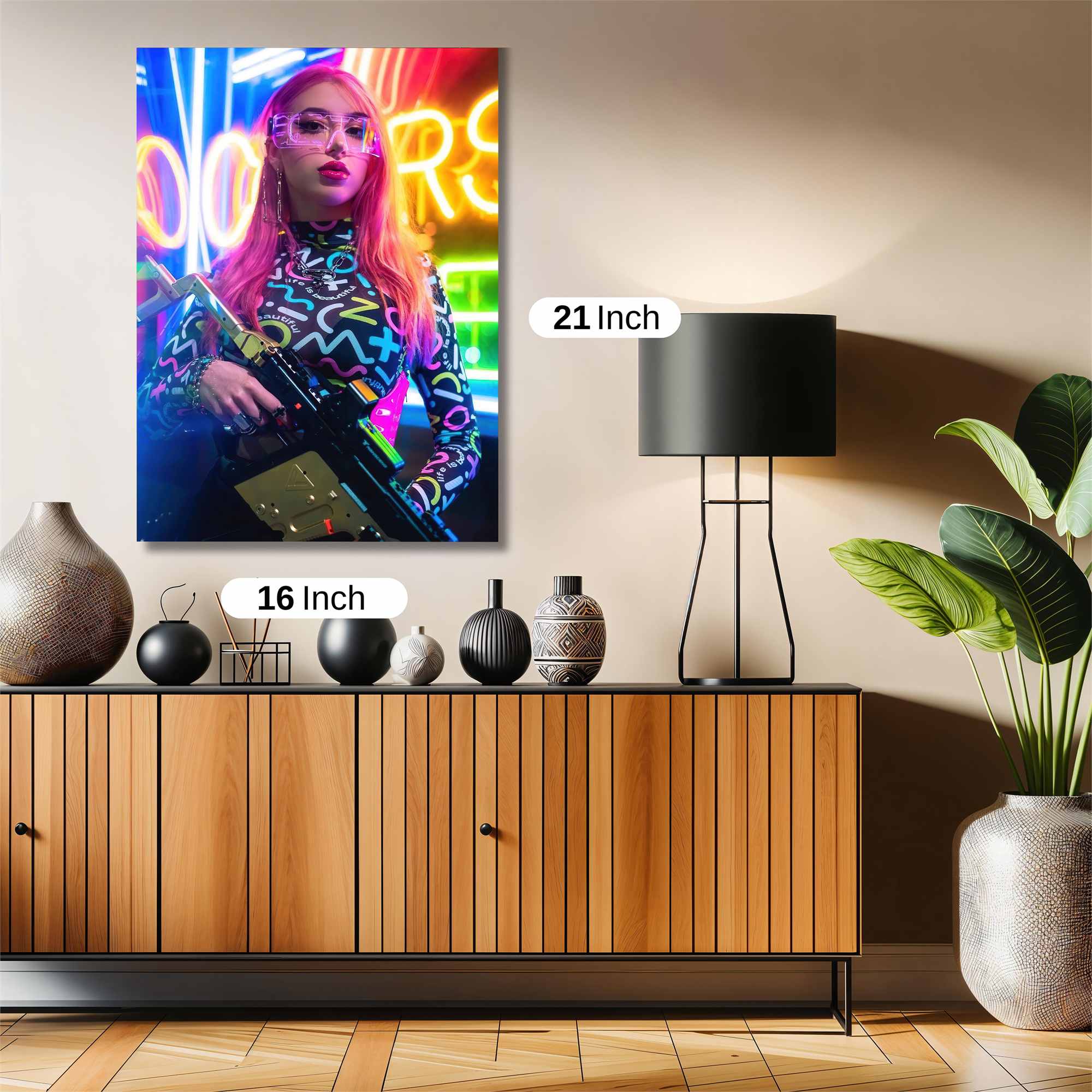 Neon Rebel Safe Wall Magnetic / M