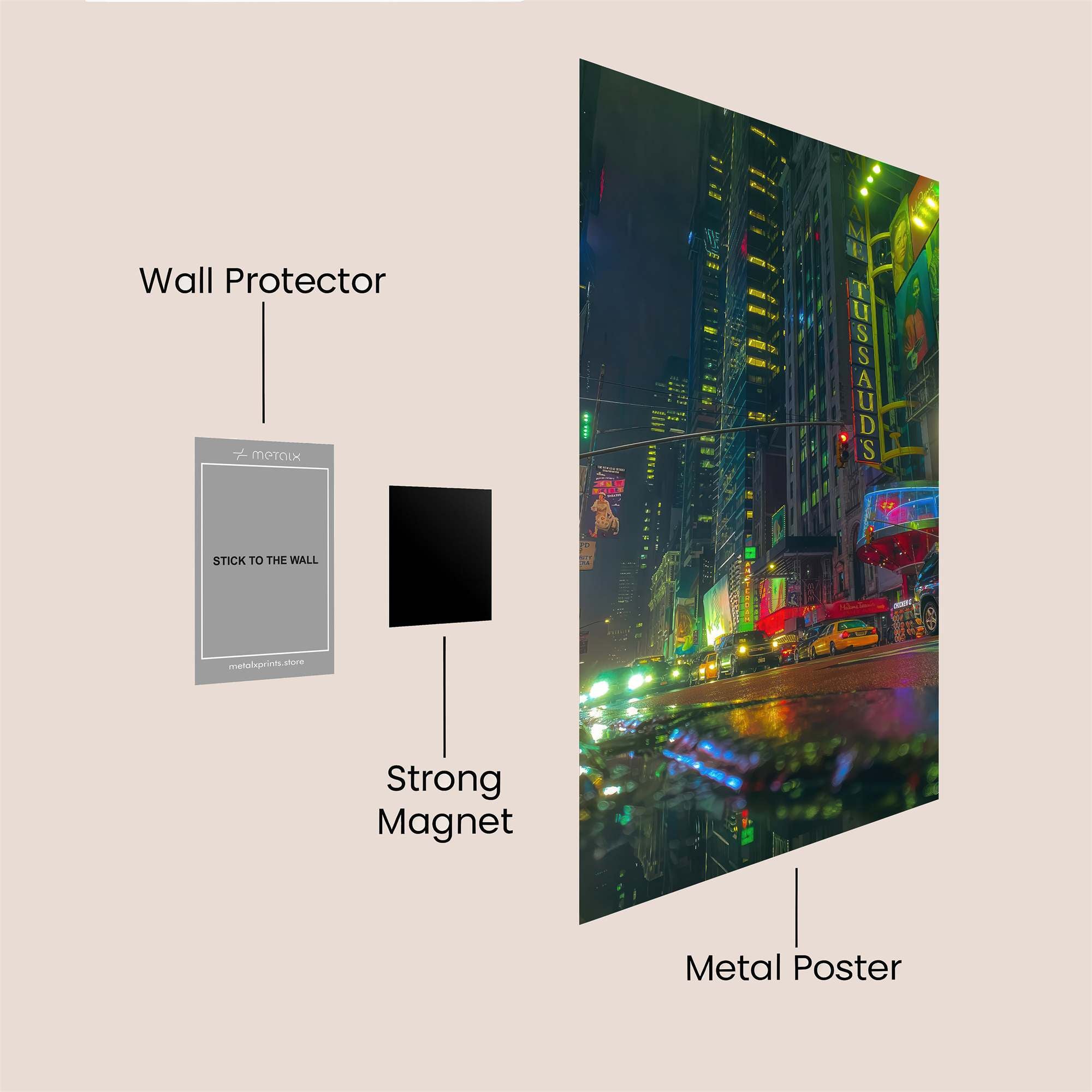 TimesSquare Safe Wall Magnetic / M