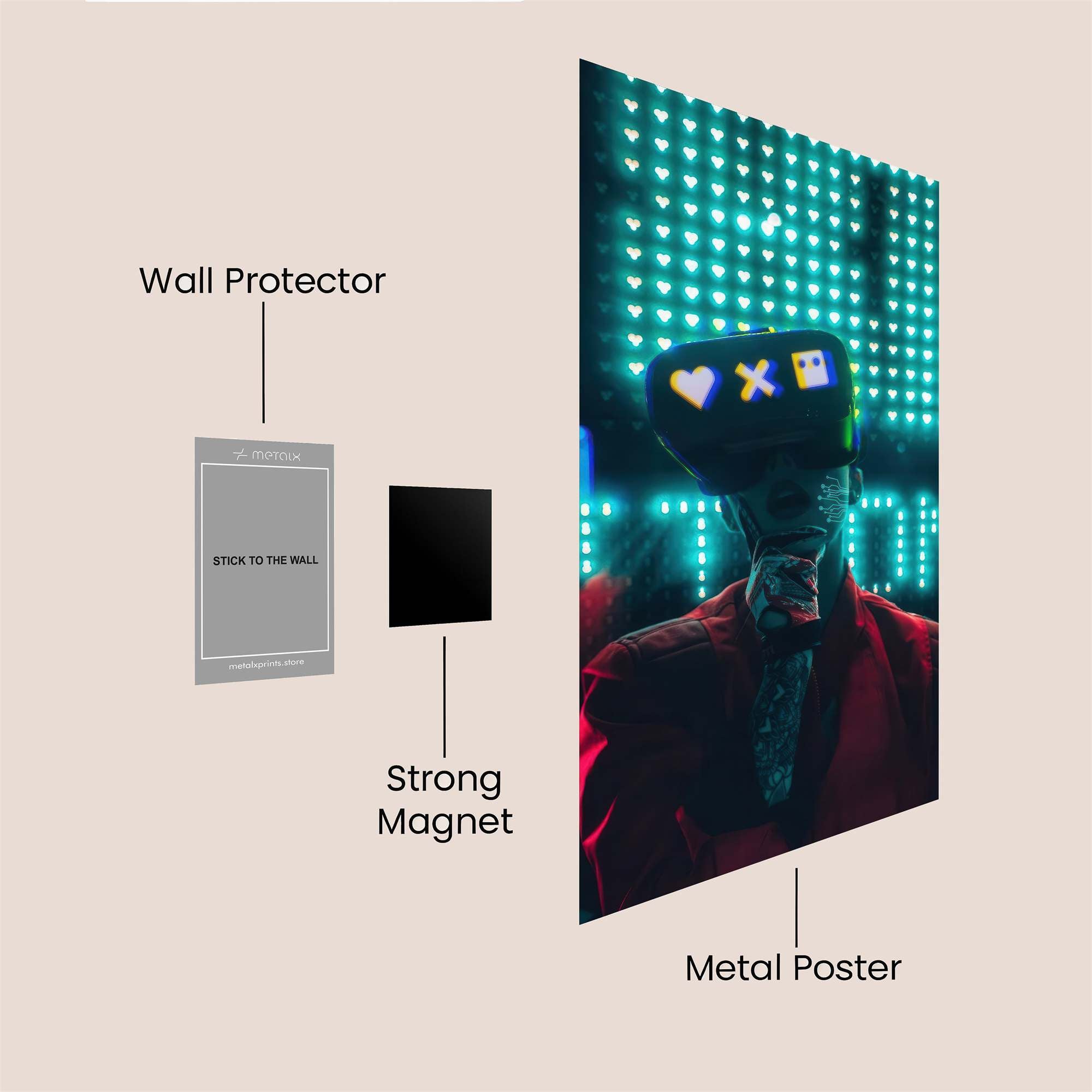 Neon Enigma Safe Wall Magnetic / M