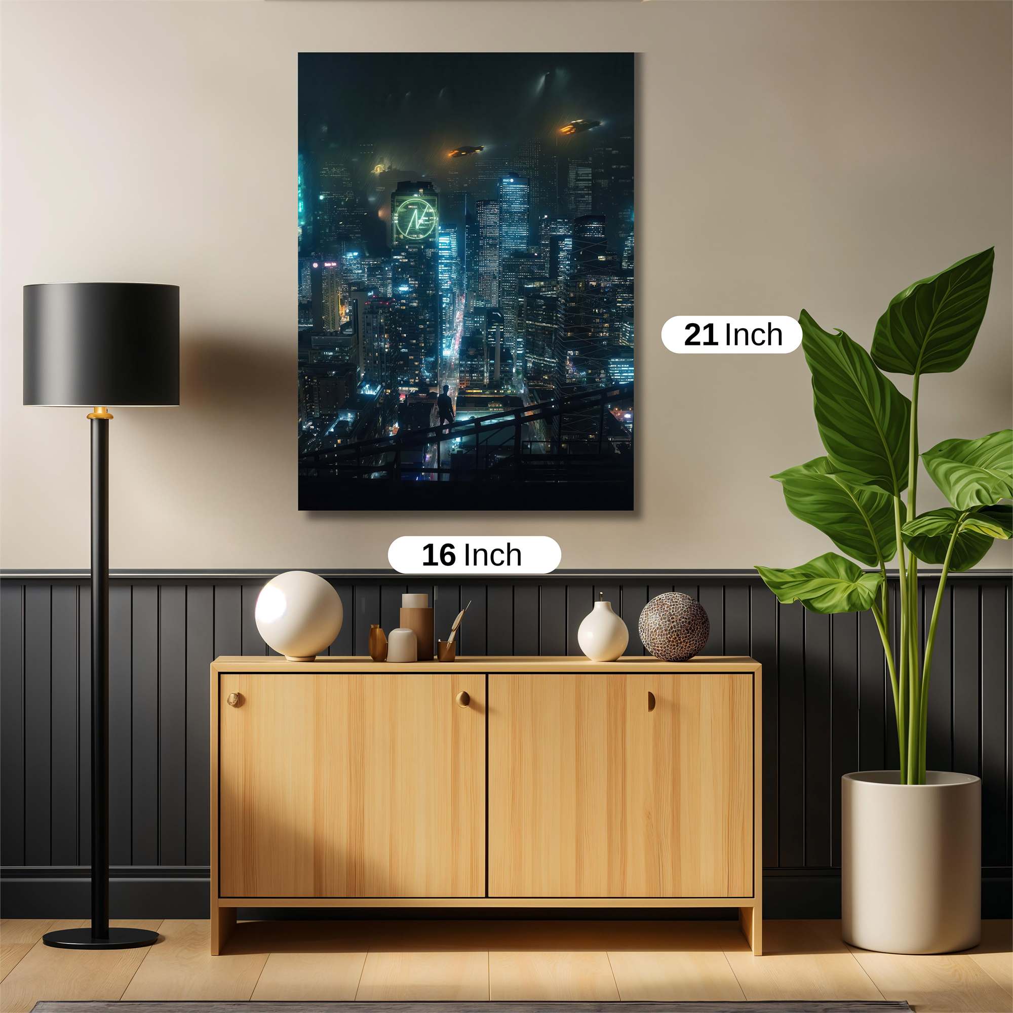 Neon Serenity Safe Wall Magnetic / M