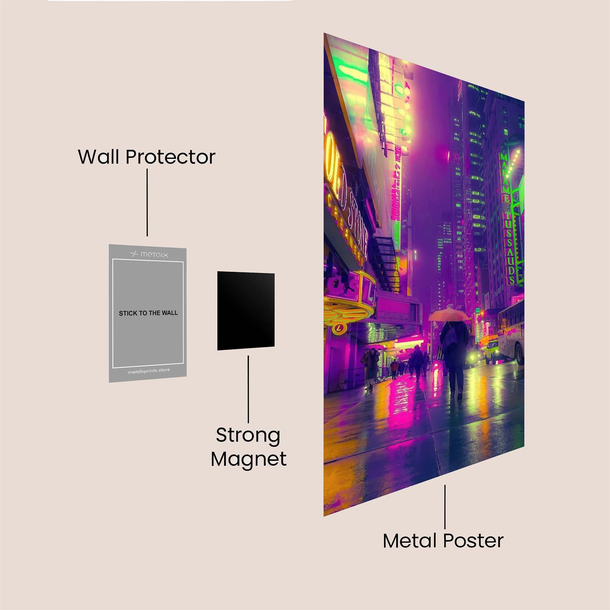 Neon Dream Safe Wall Magnetic / M