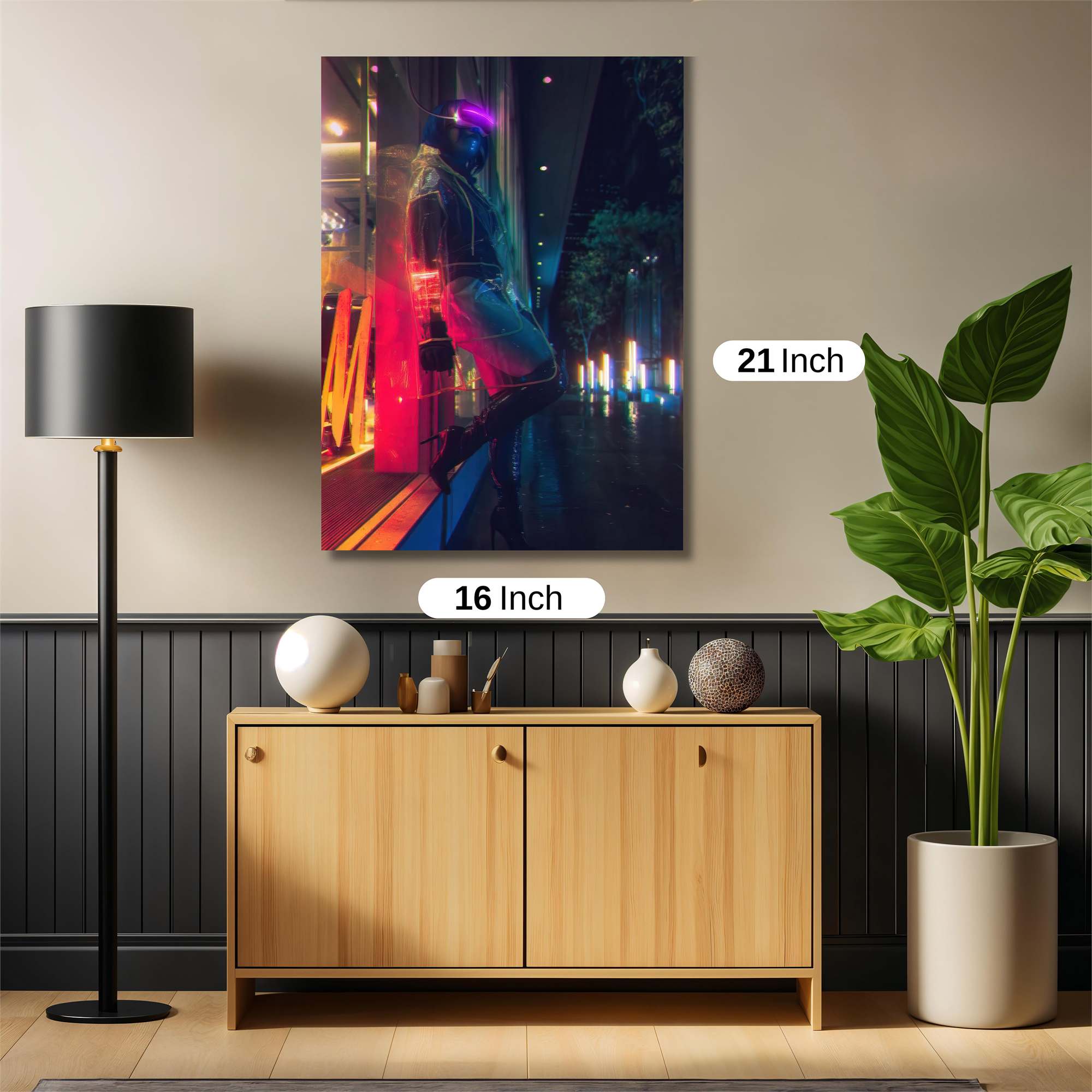 Neon Solitude Safe Wall Magnetic / M