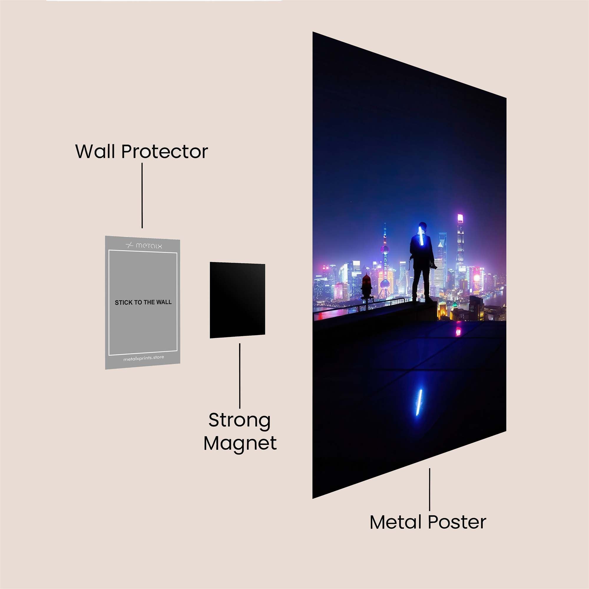 CityGlow Safe Wall Magnetic / M