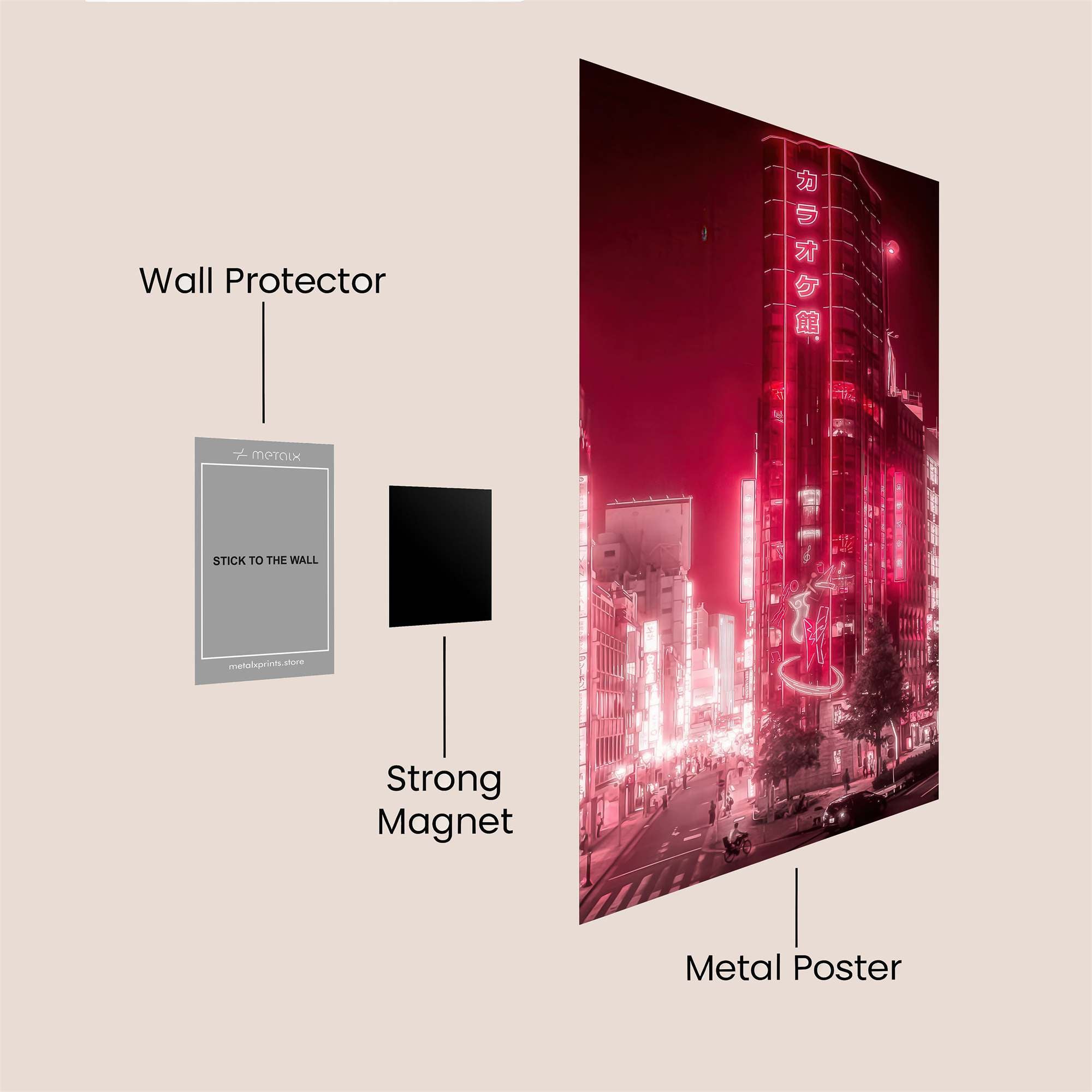 Tokyo Vibrant Safe Wall Magnetic / M
