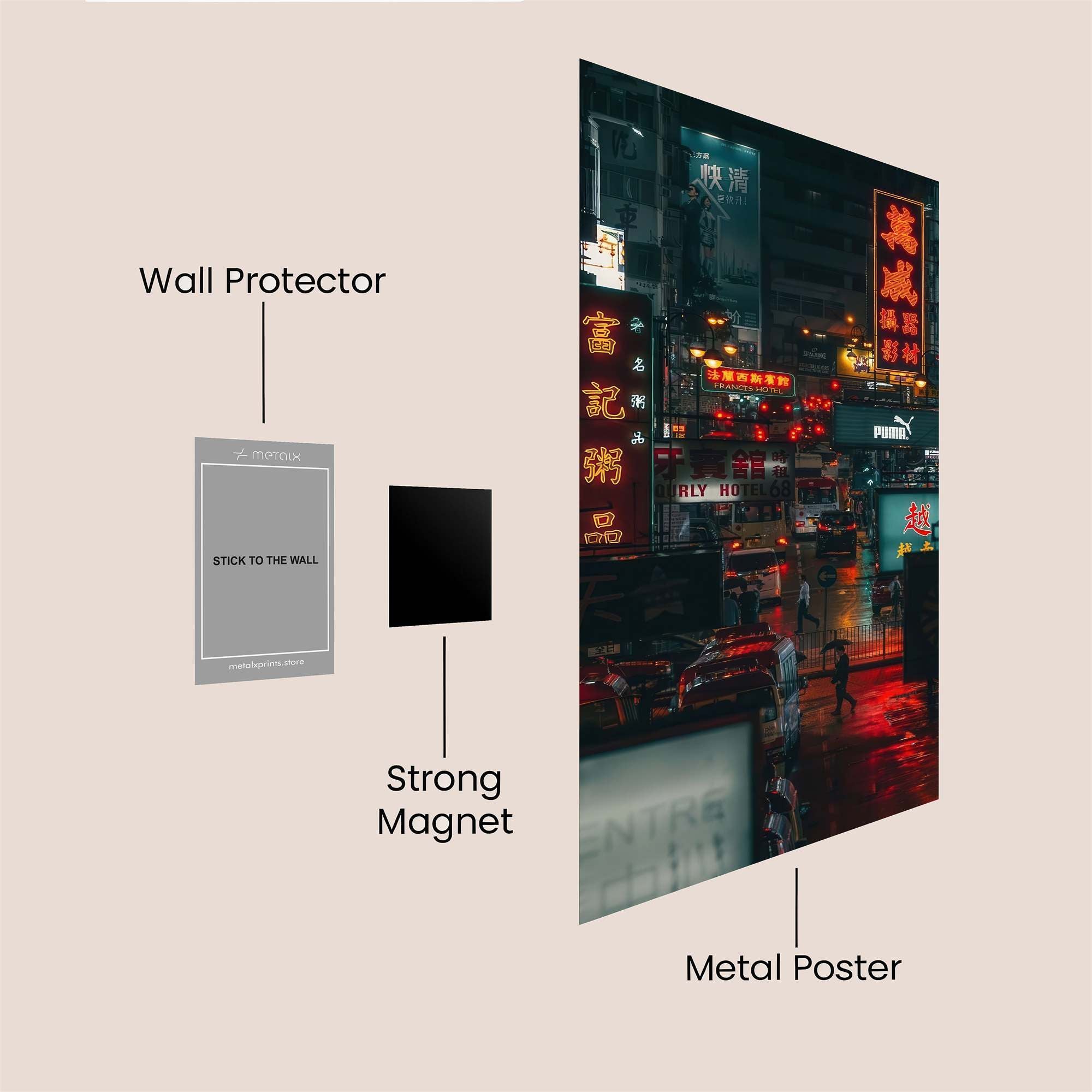 NeonVibes Safe Wall Magnetic / M