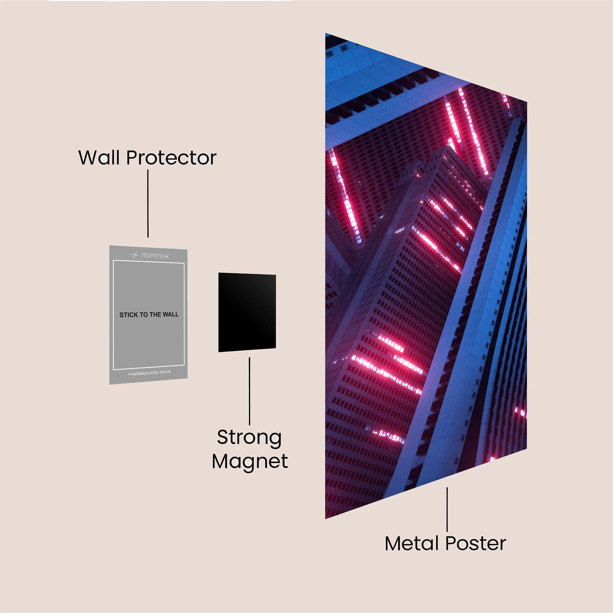 City Pulse Safe Wall Magnetic / M