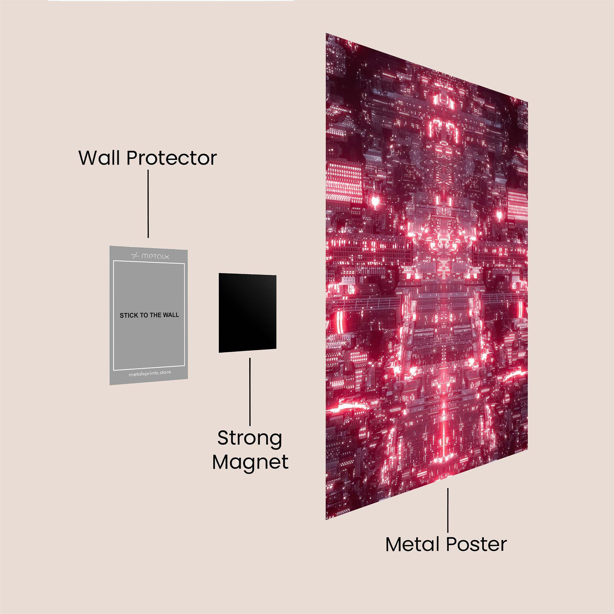 Cyber Pulse Safe Wall Magnetic / M