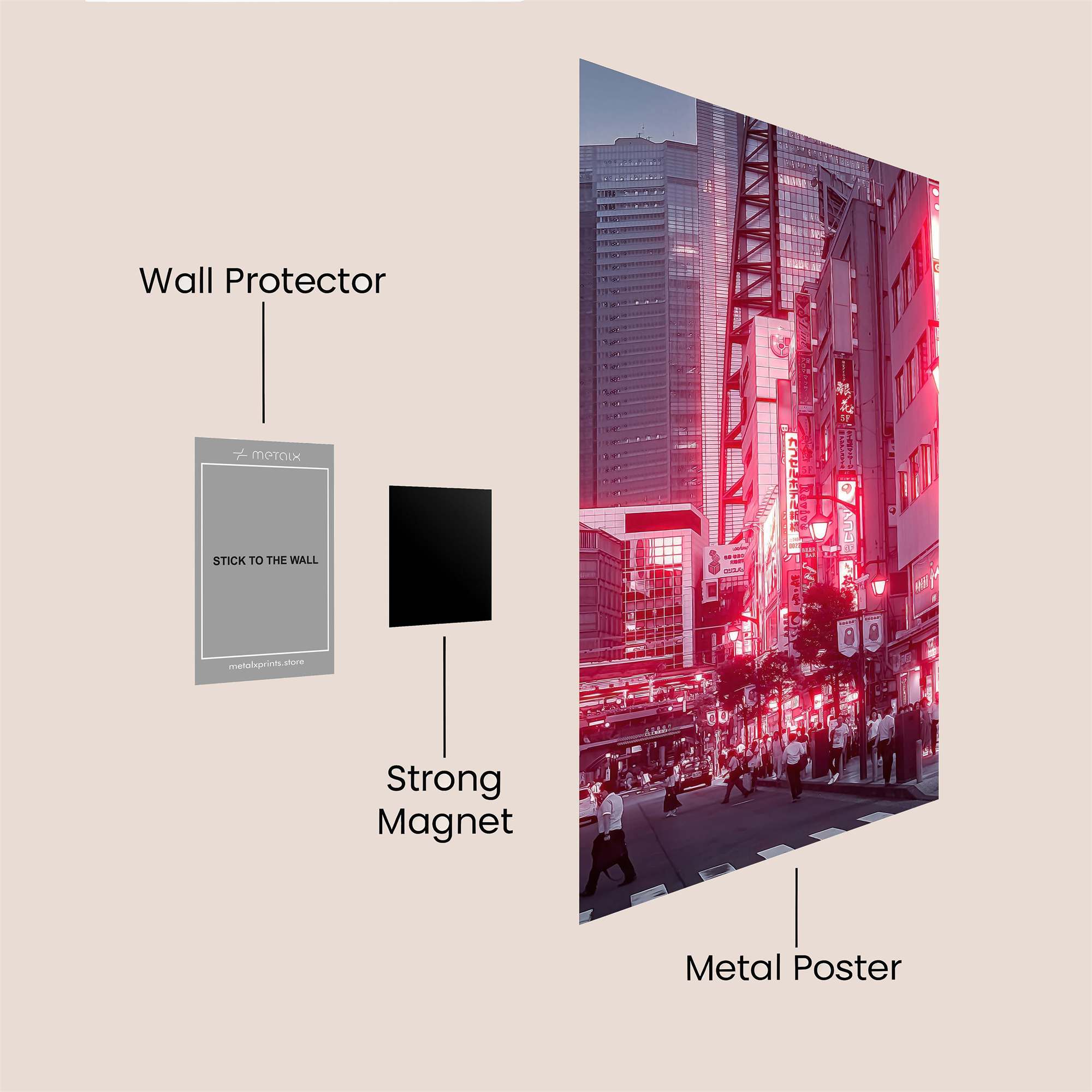 Shinjuku Pulse Safe Wall Magnetic / M