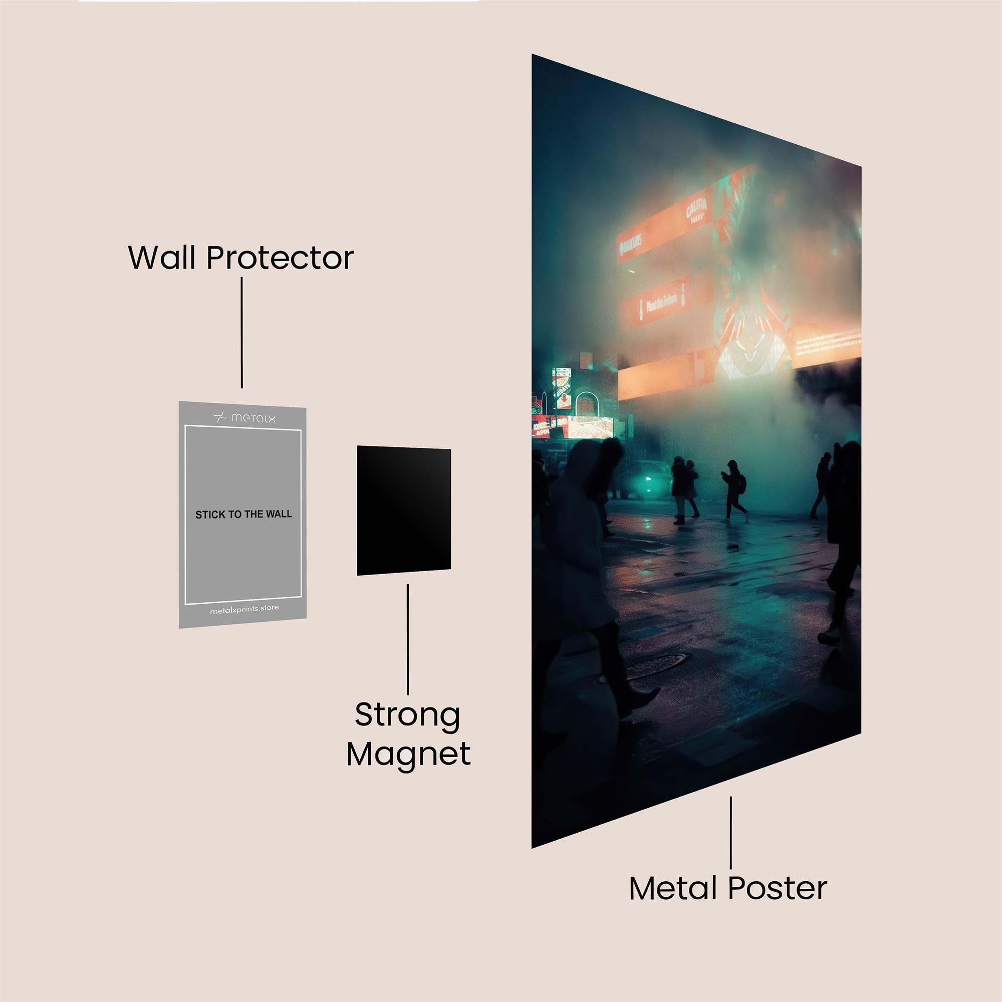 Sunlit Serenity Safe Wall Magnetic / M