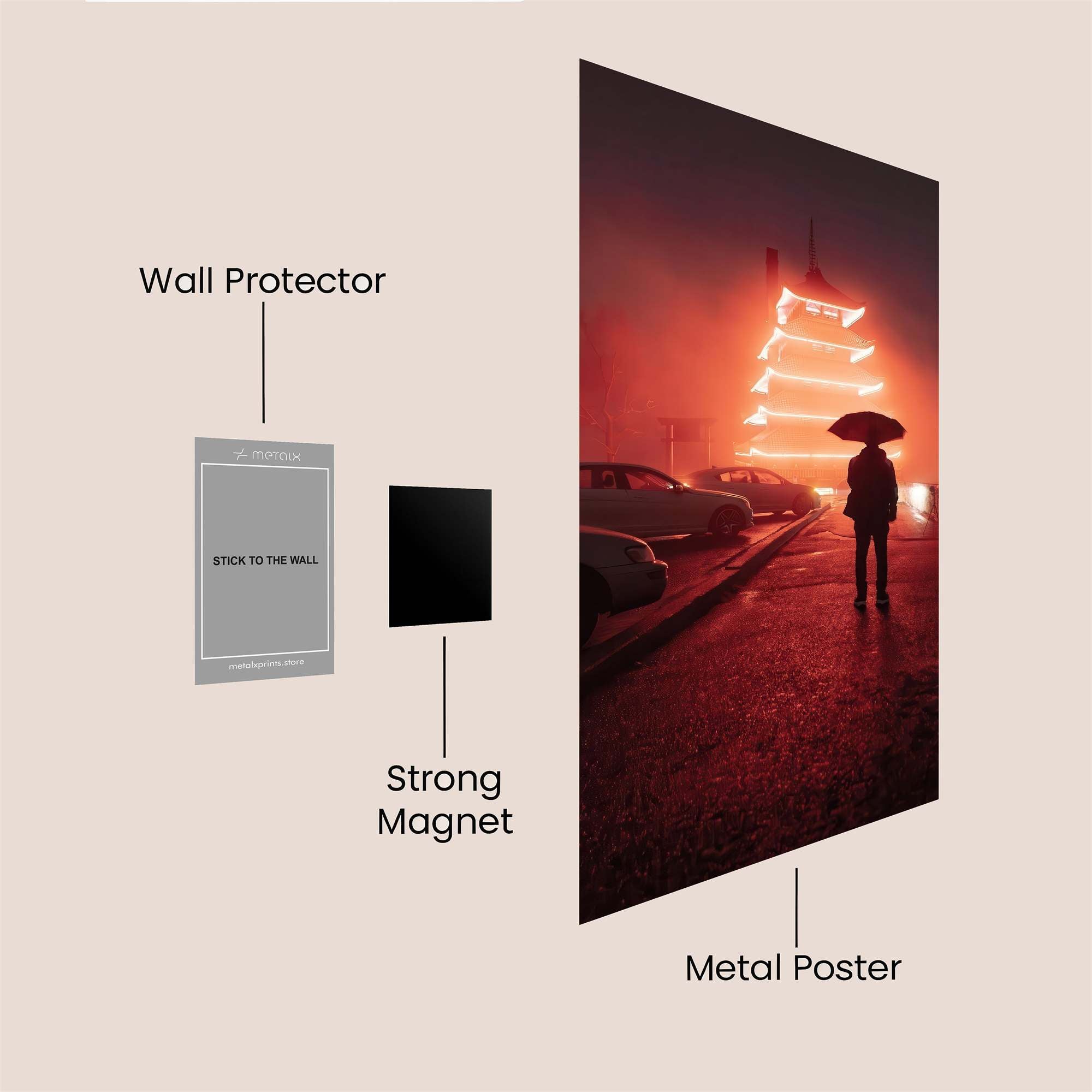 Sunset Serenity Safe Wall Magnetic / M