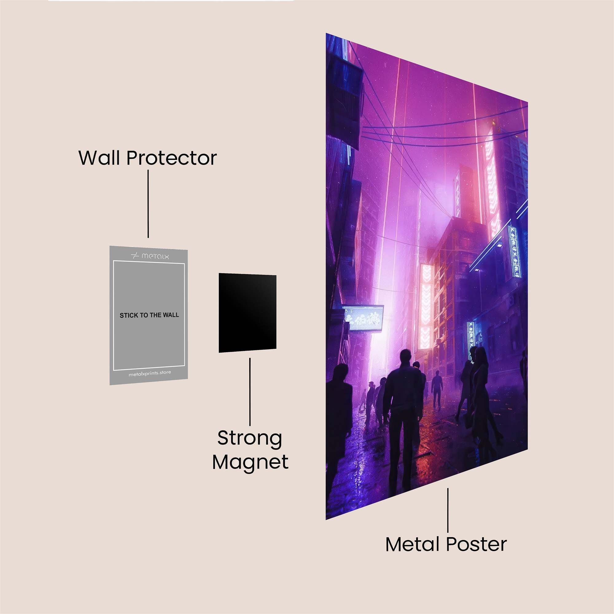 Neon Dream Safe Wall Magnetic / M