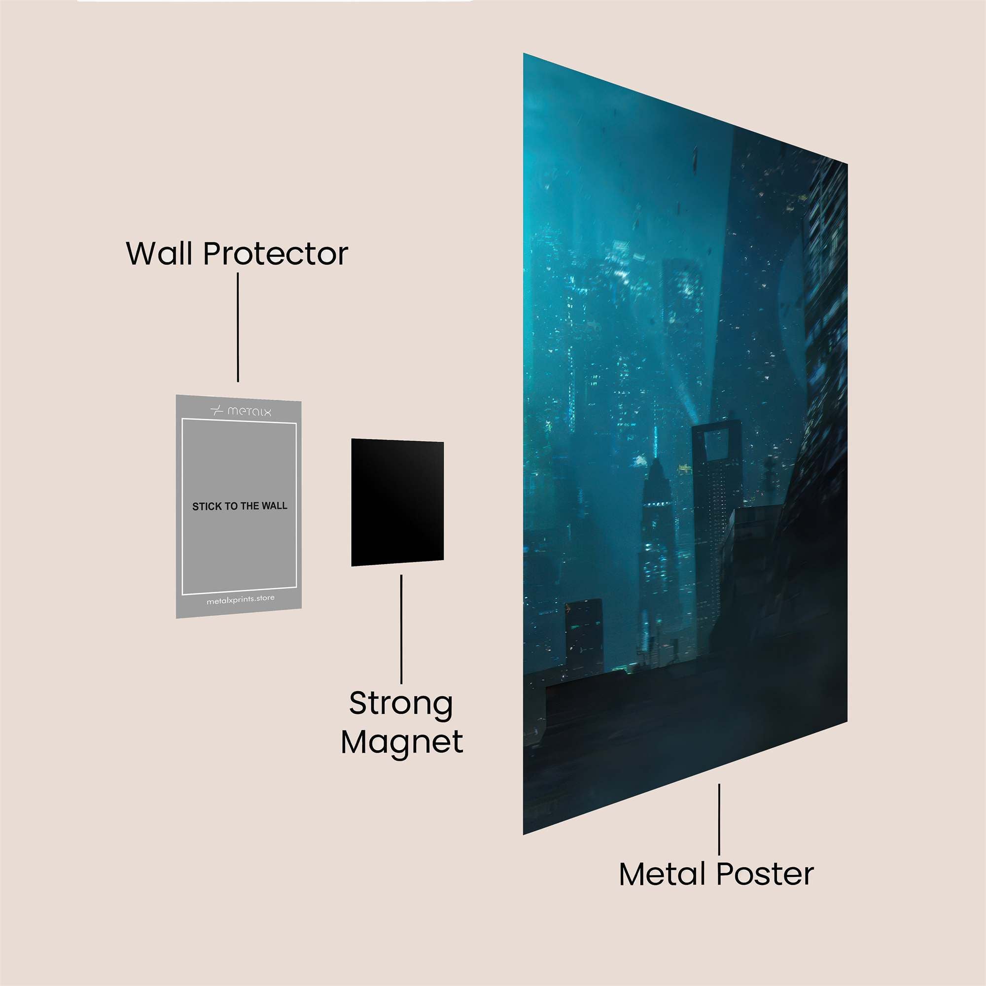 Sunset Serenity Safe Wall Magnetic / M