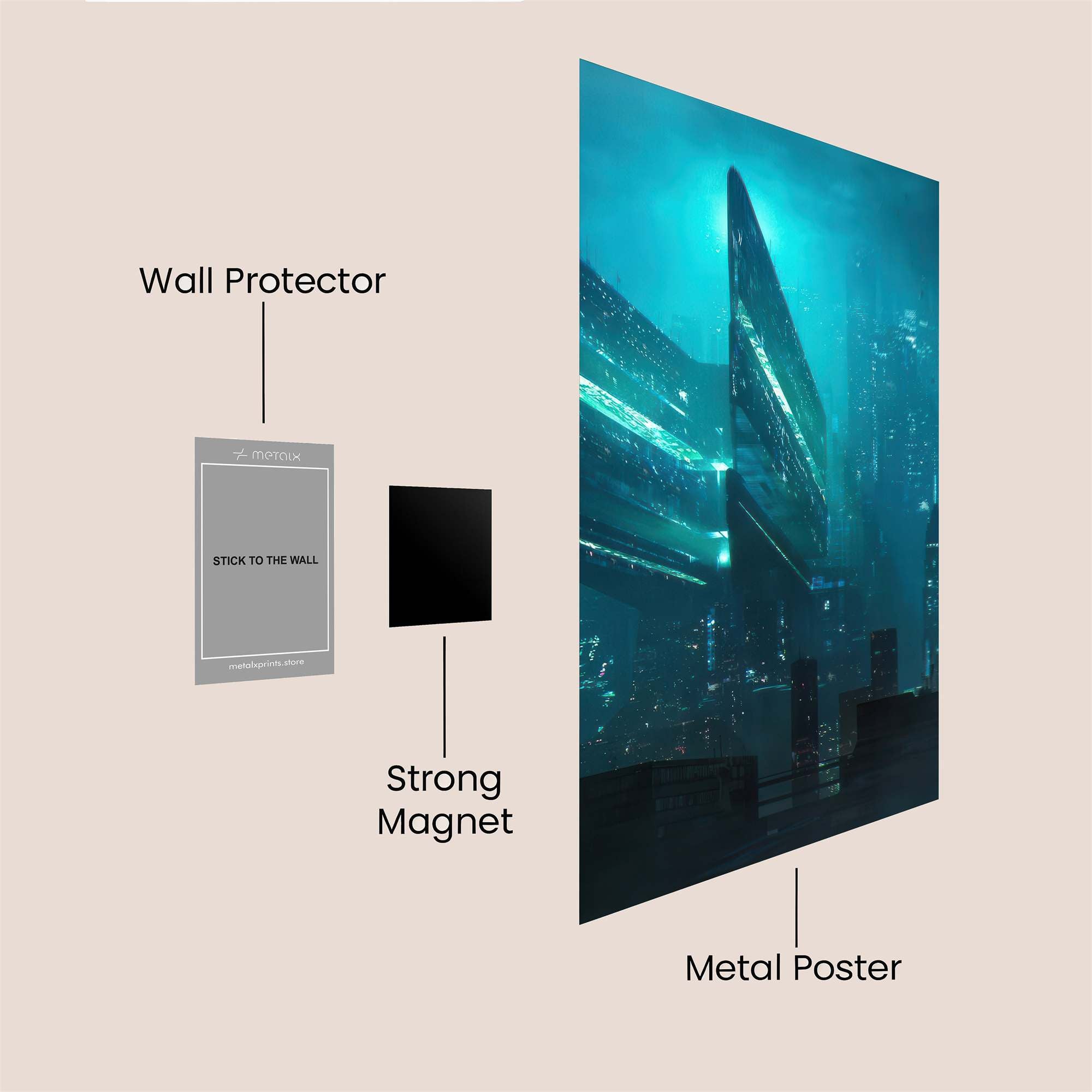 Skyward Whimsy Safe Wall Magnetic / M