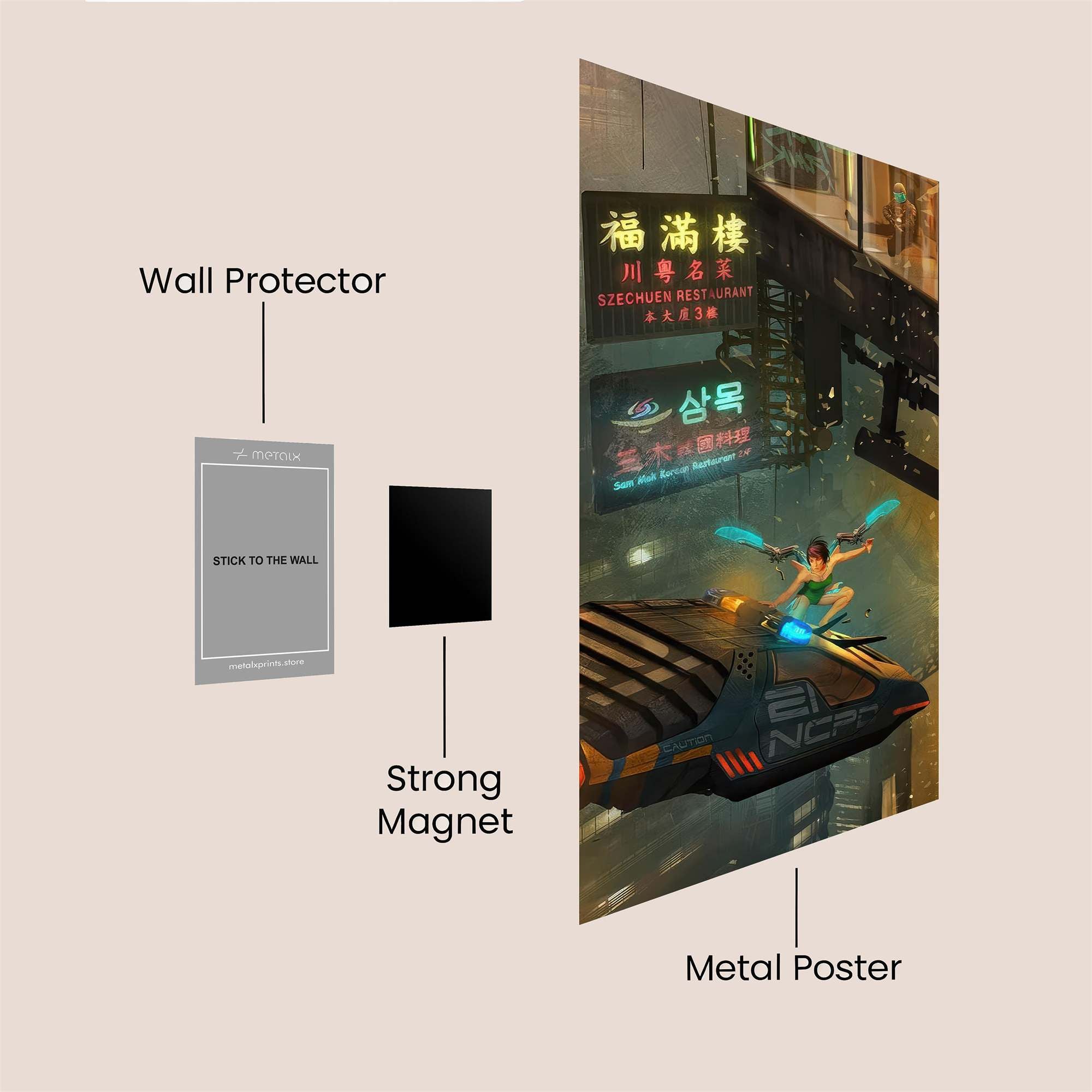 Cyber Dive Safe Wall Magnetic / M