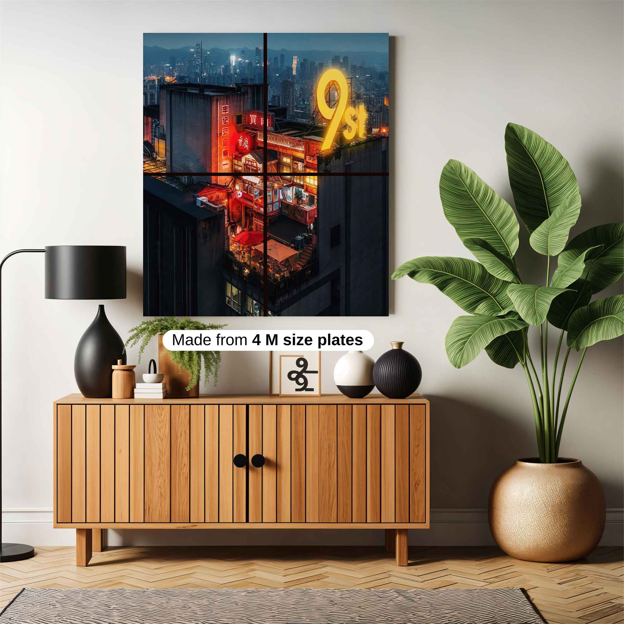 Neon Serenity Safe Wall Magnetic / M