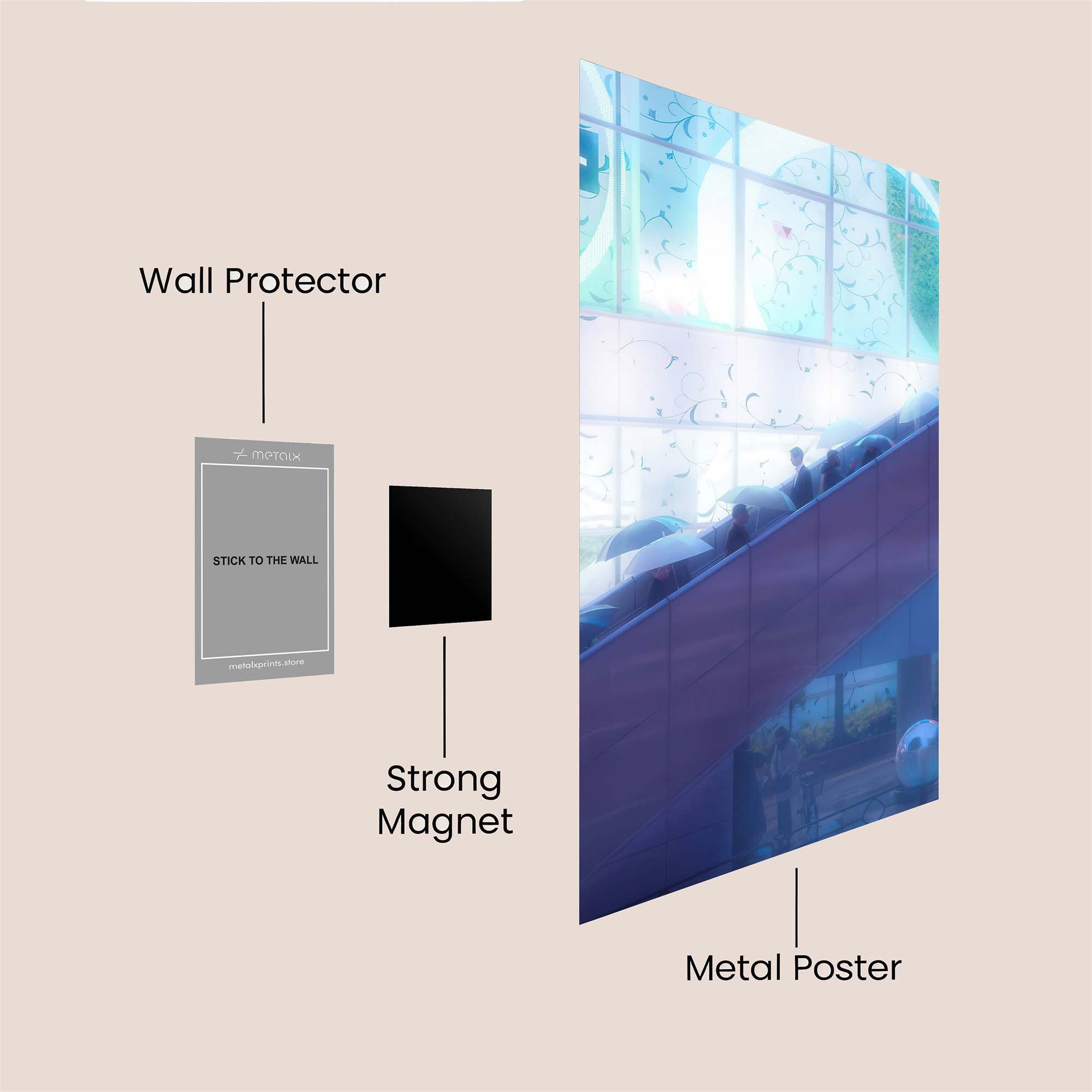 Escalator Serenity Safe Wall Magnetic / M