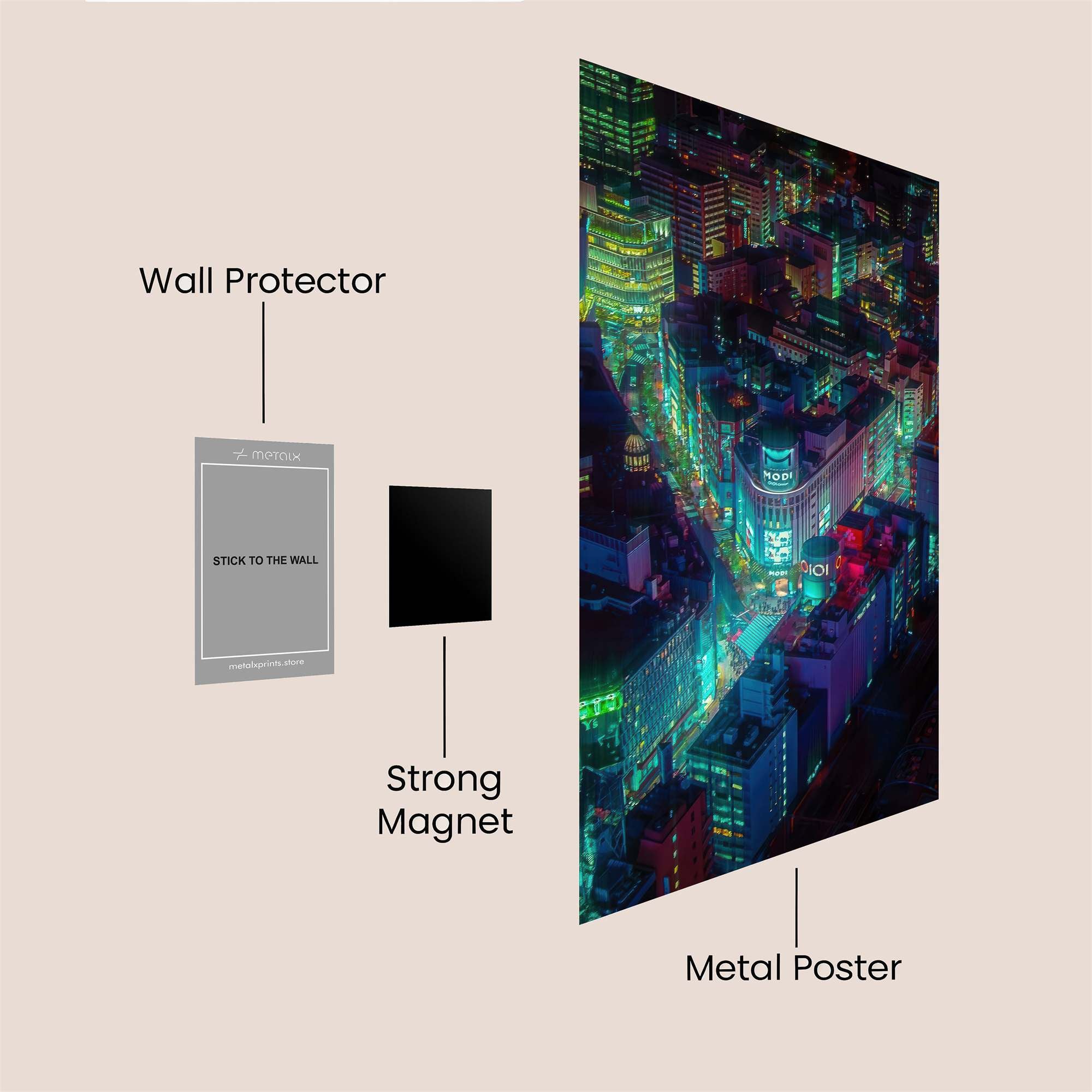 Tokyo Pulse Safe Wall Magnetic / M