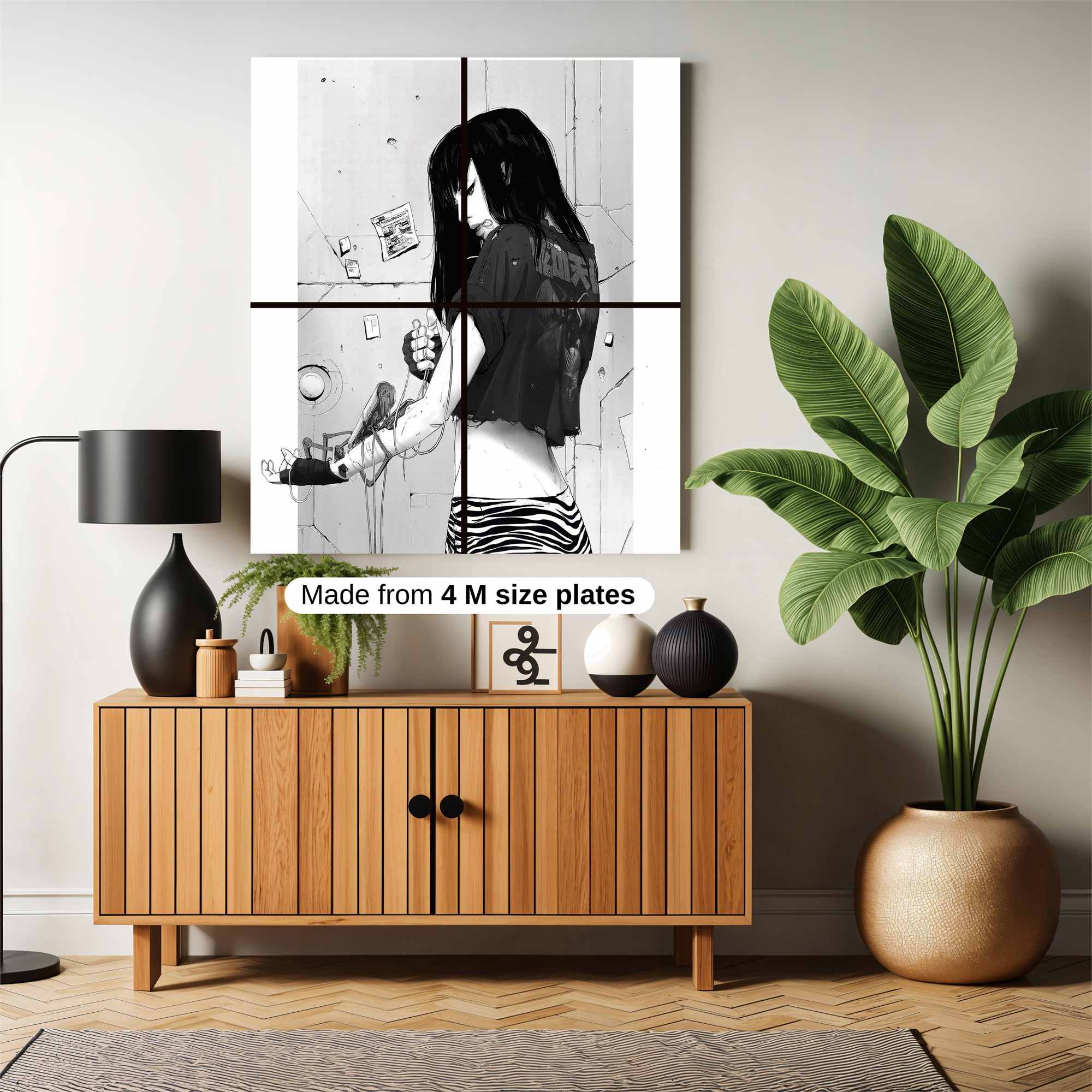 Floral Serenity Safe Wall Magnetic / M