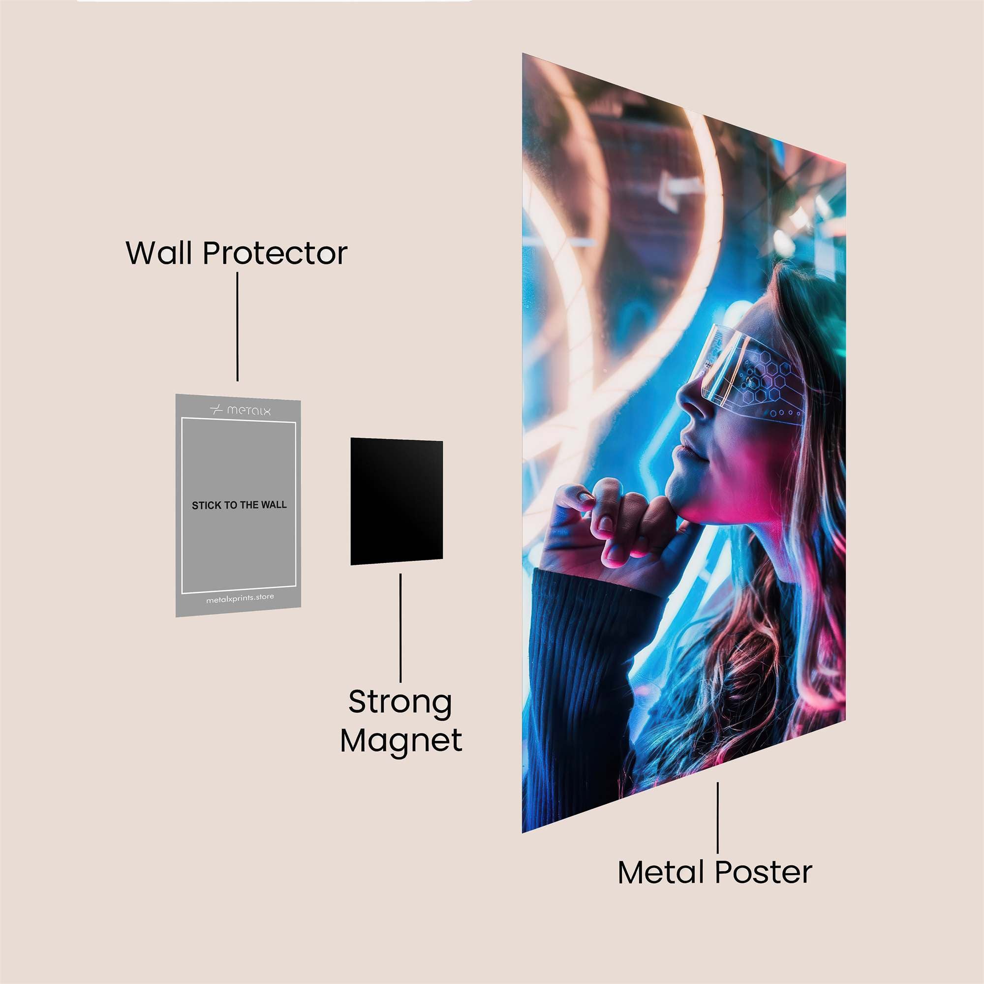 Neon Dream Safe Wall Magnetic / M