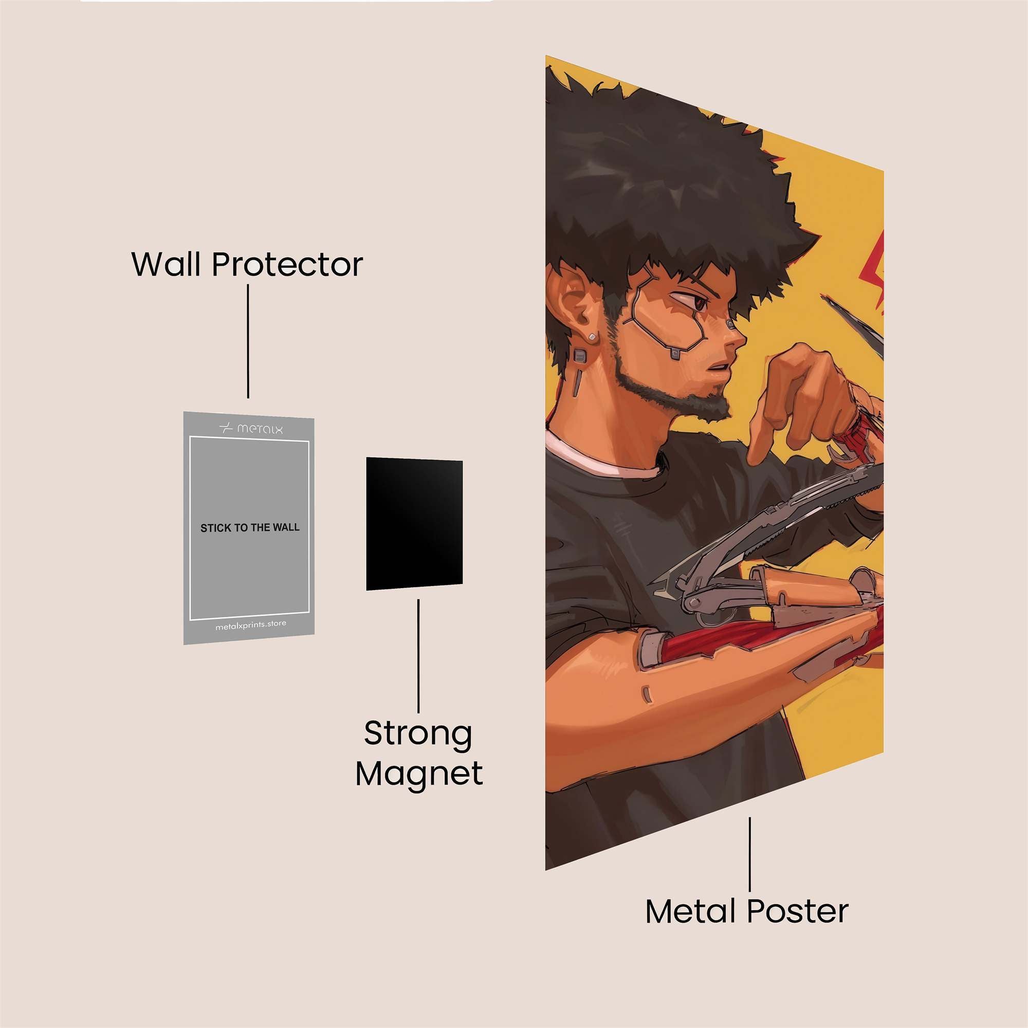 Sunlit Serenity Safe Wall Magnetic / M