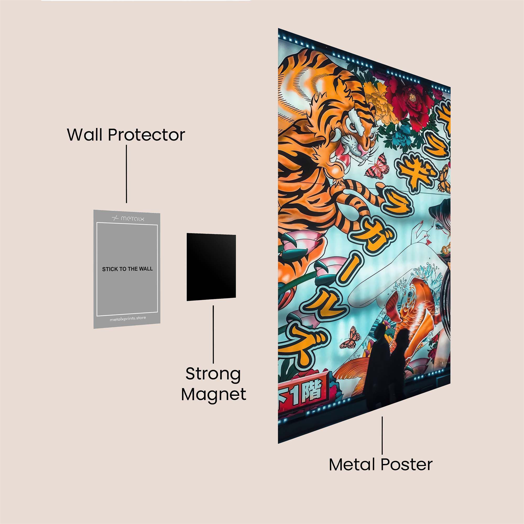 Tiger Fury Safe Wall Magnetic / M