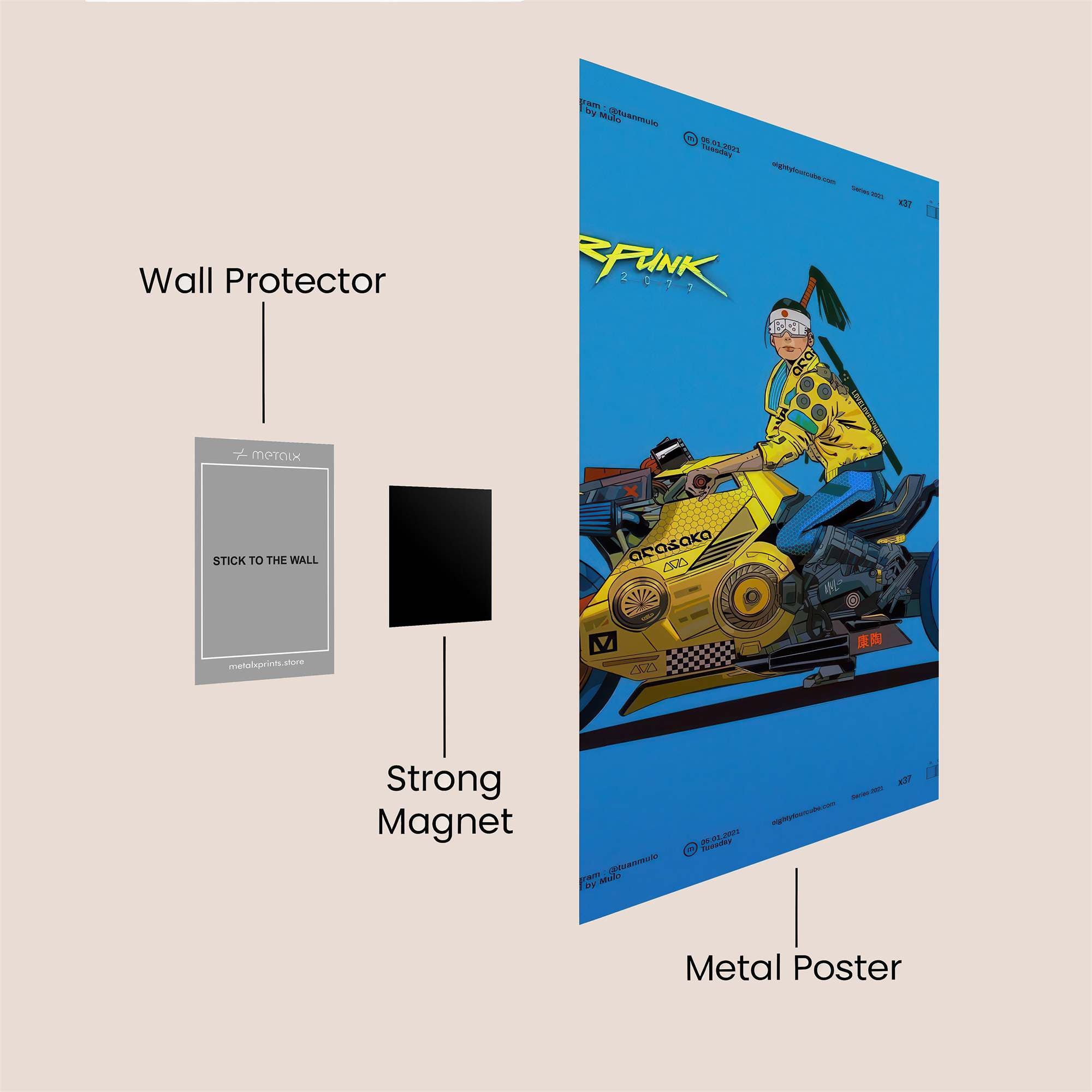 Cyberpunk Maverick Safe Wall Magnetic / M