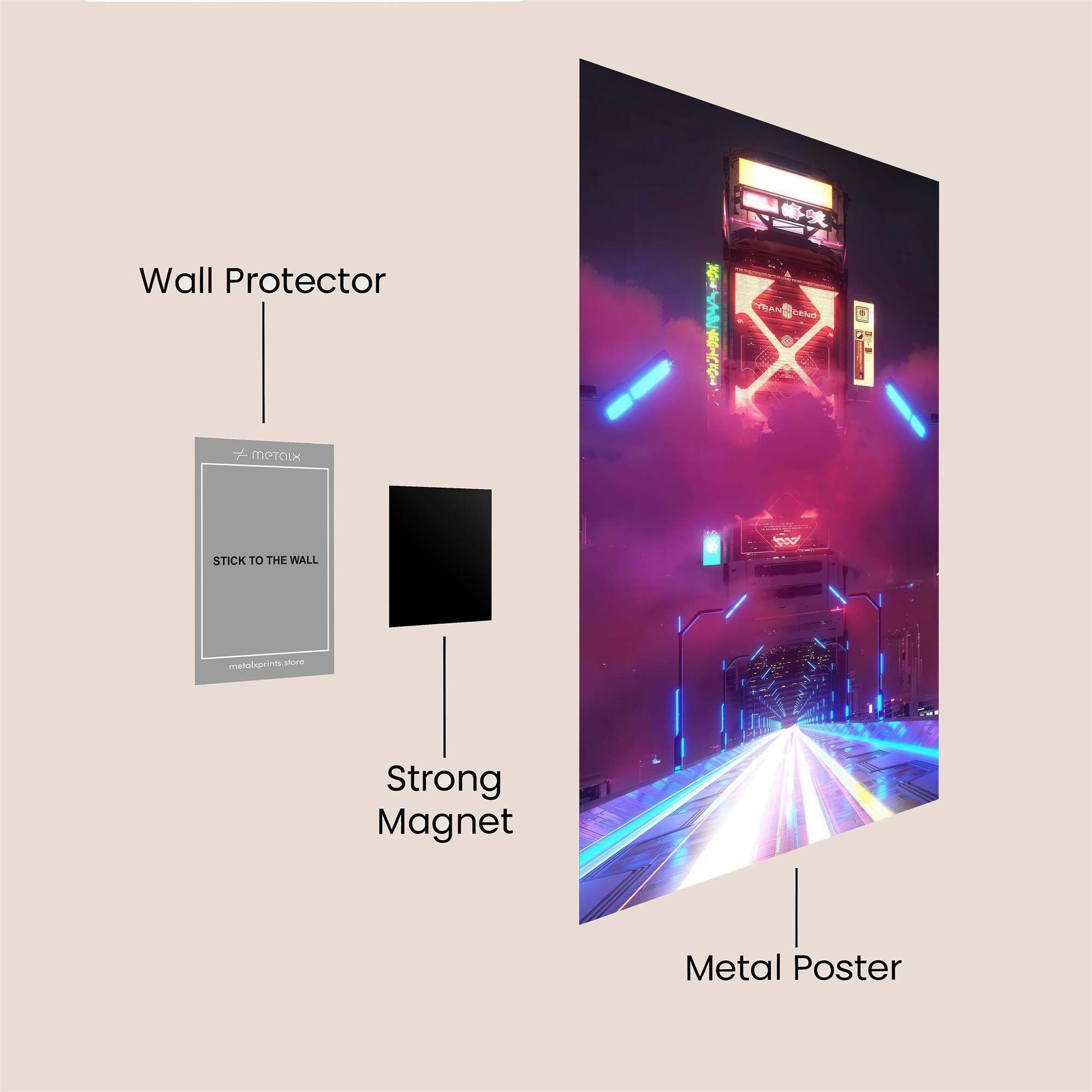 Cyberpunk Dream Safe Wall Magnetic / M