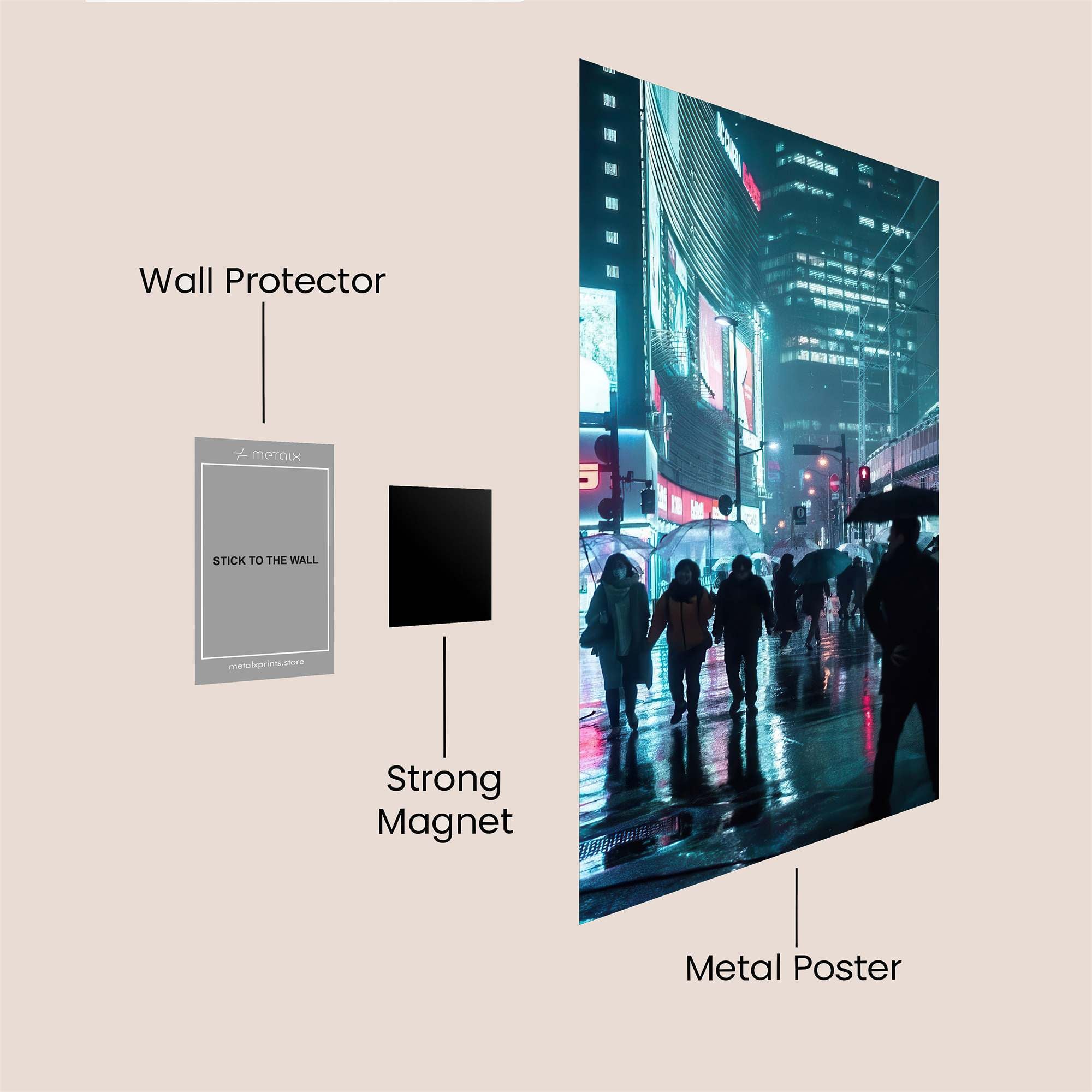 Tokyo Twilight Safe Wall Magnetic / M
