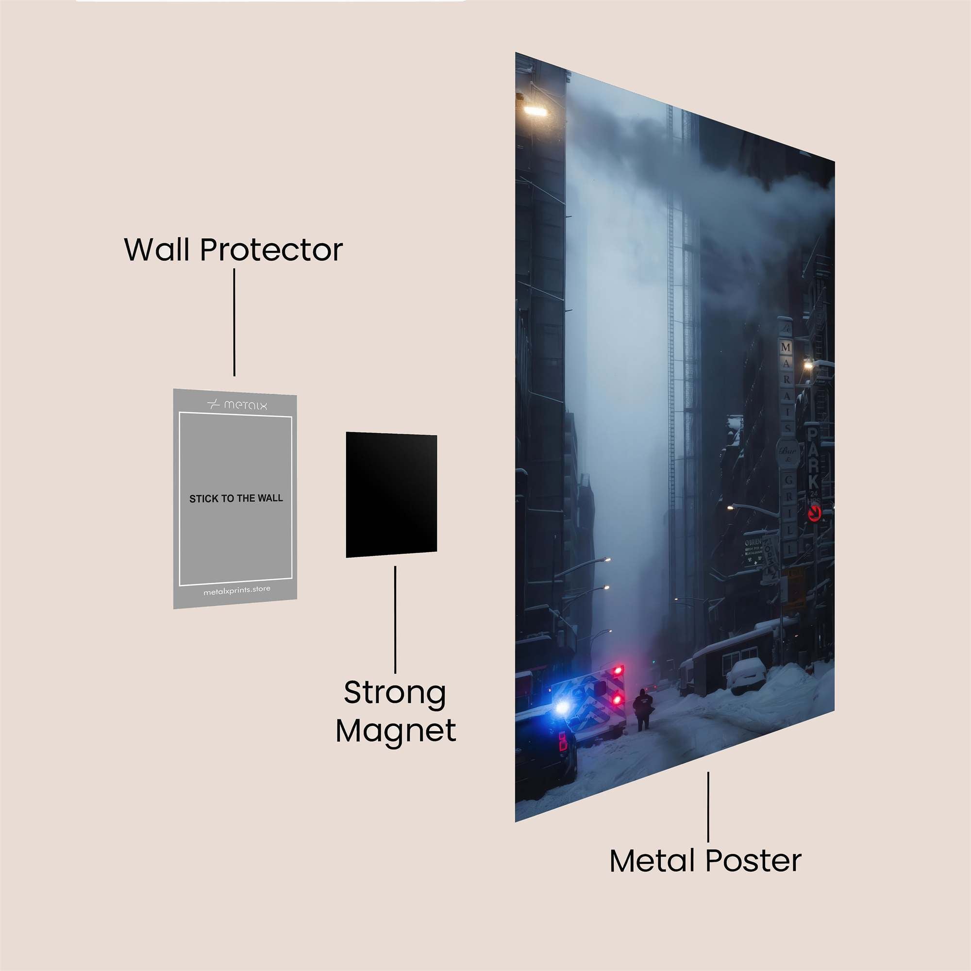Gotham Gloom Safe Wall Magnetic / M