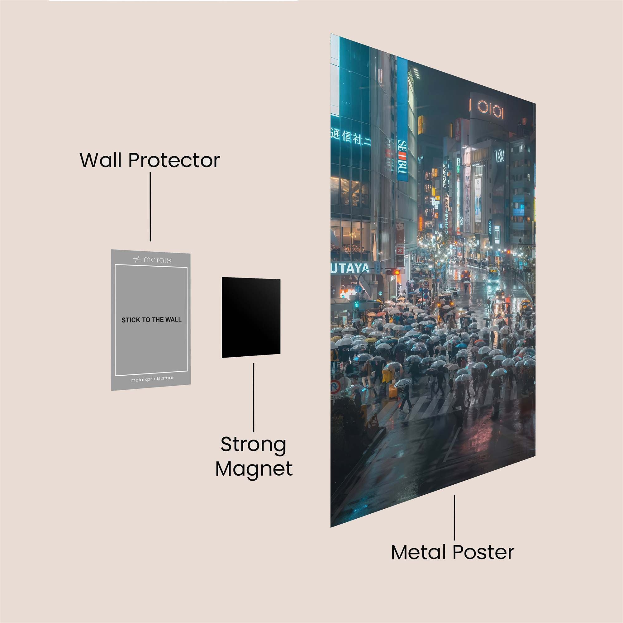 Shibuya Serenity Safe Wall Magnetic / M