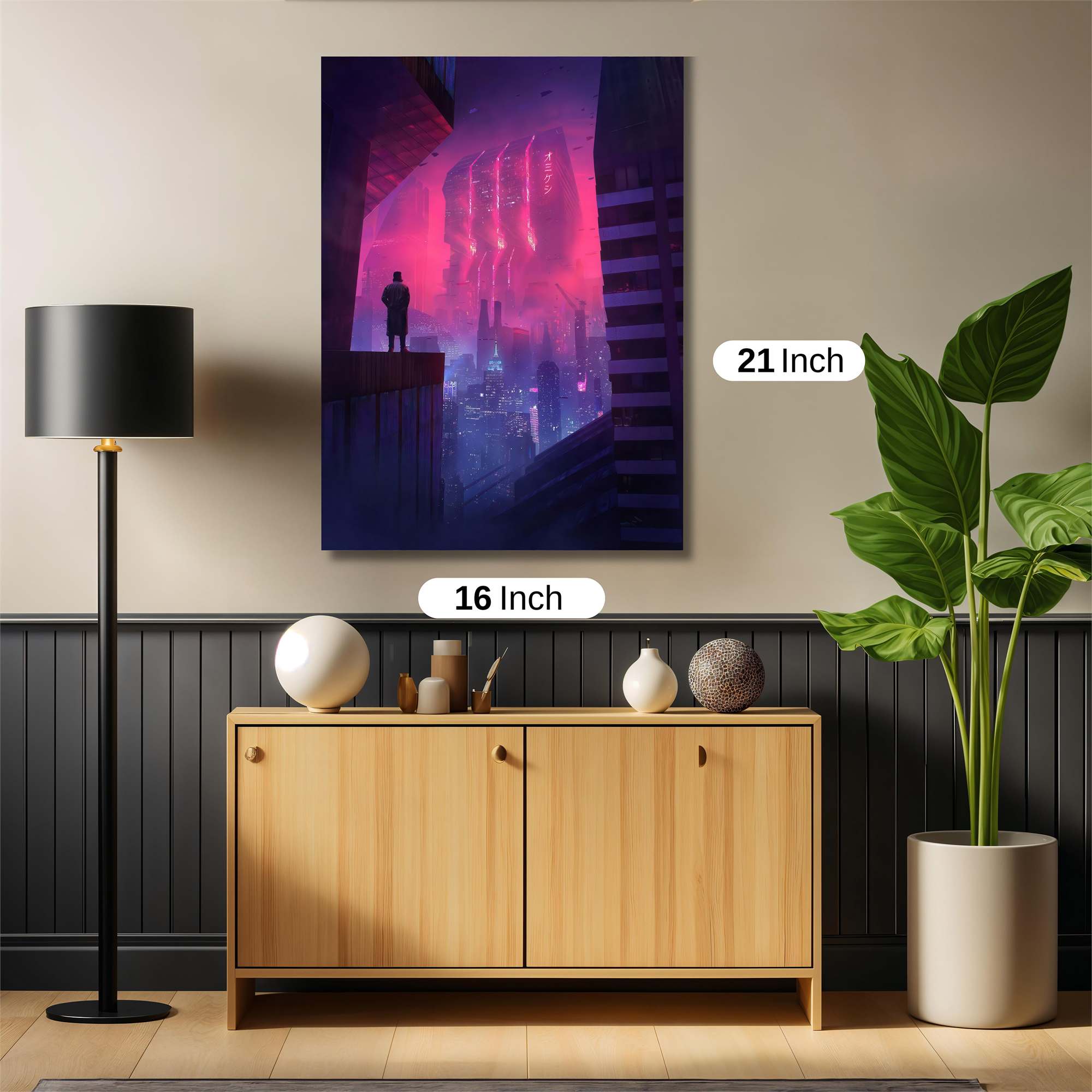 Neon Solitude Safe Wall Magnetic / M