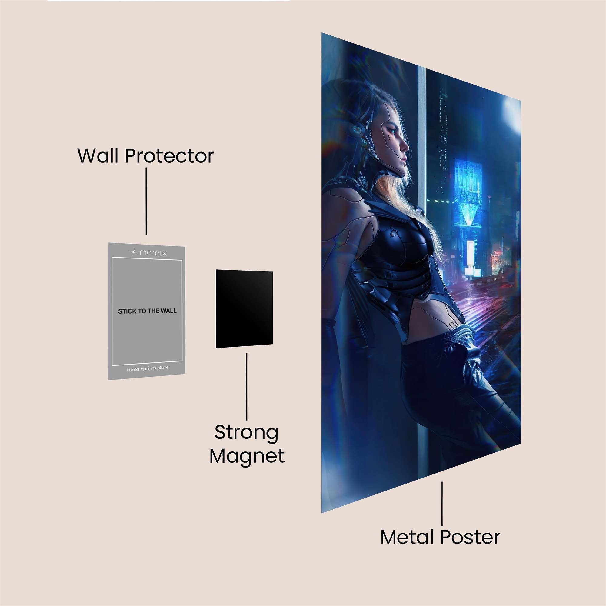 Neon Enigma Safe Wall Magnetic / M