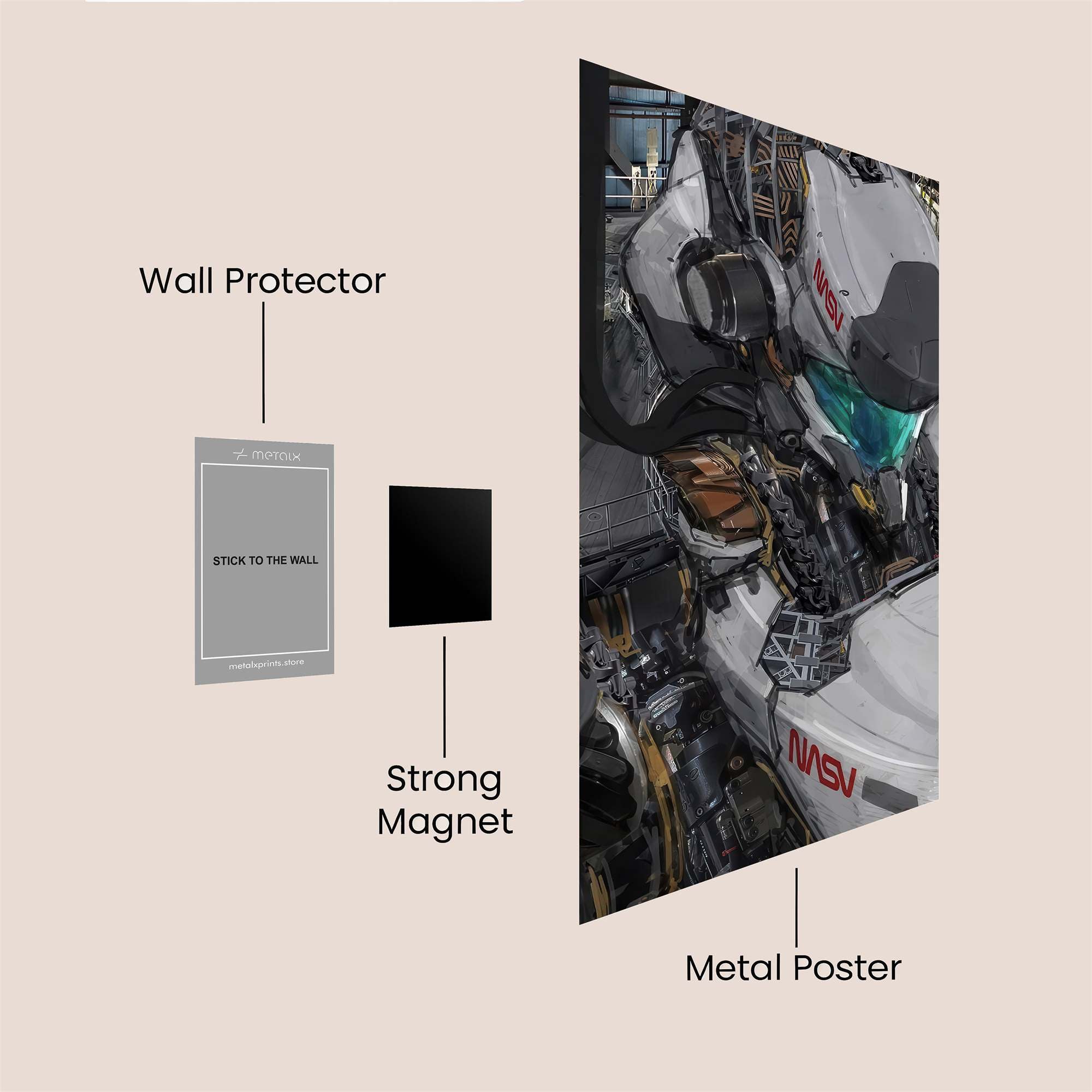 NASA Serenity Safe Wall Magnetic / M