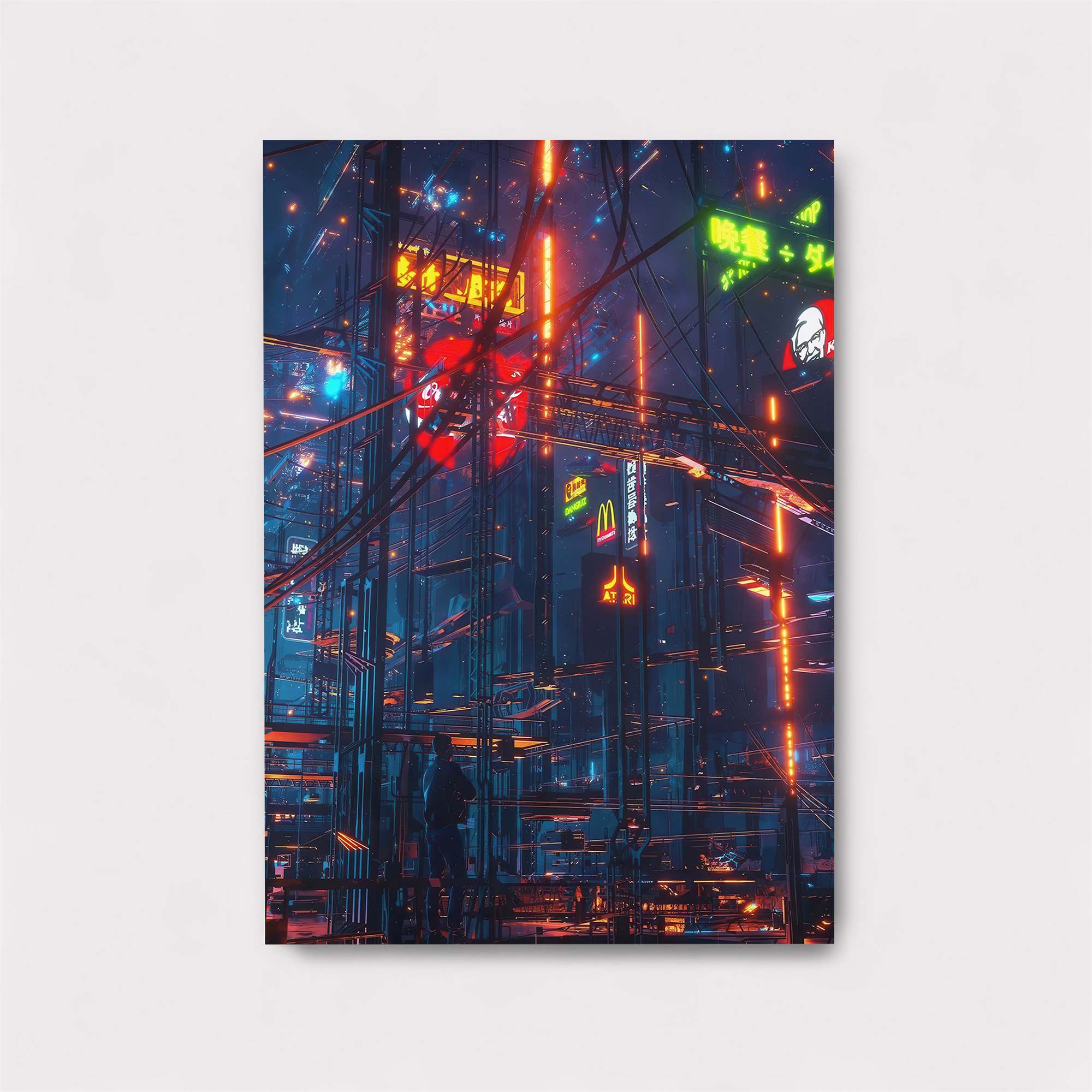 Neon Labyrinth Safe Wall Magnetic / M