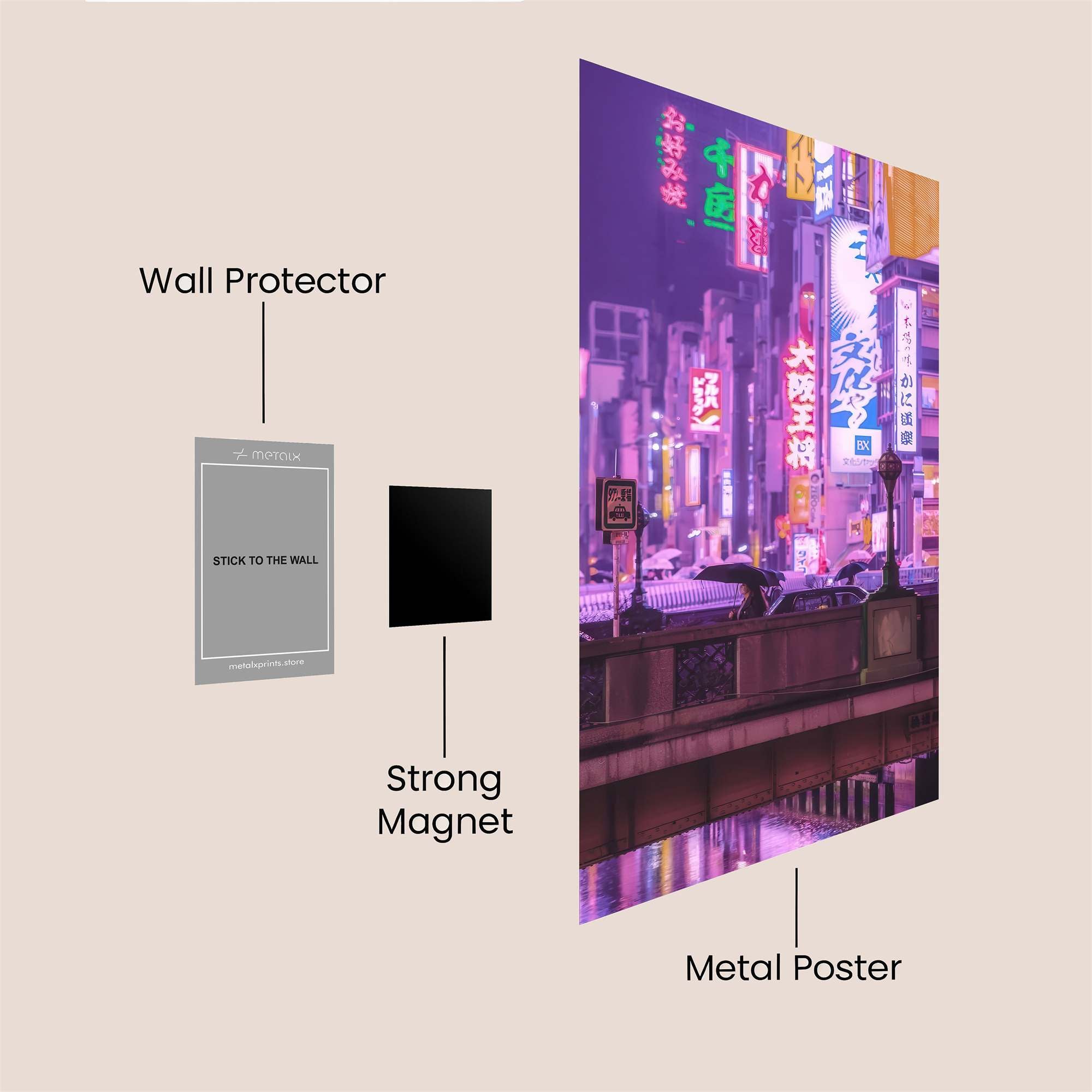 Tokyo Dreamscape Safe Wall Magnetic / M