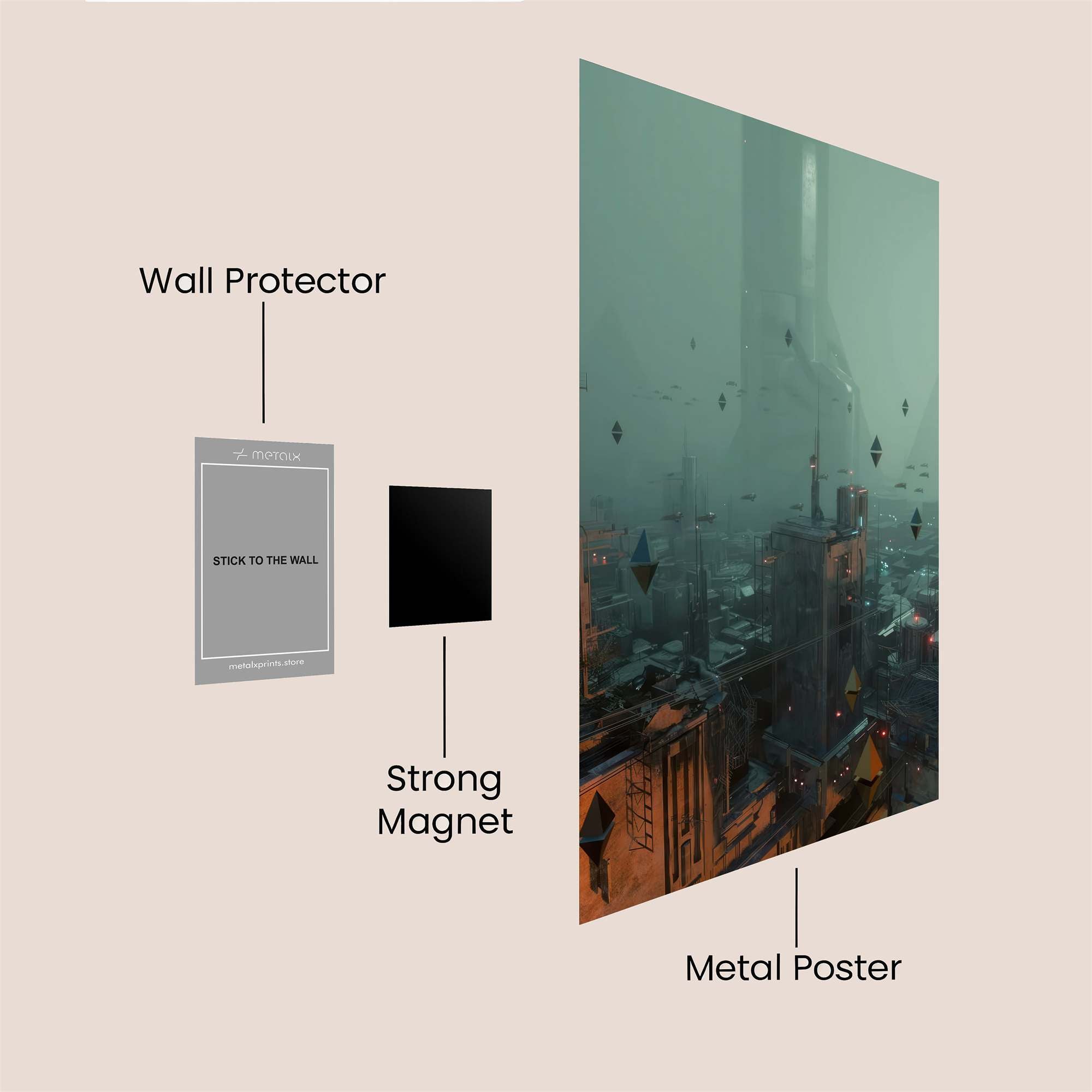Cyberpunk Enigma Safe Wall Magnetic / M