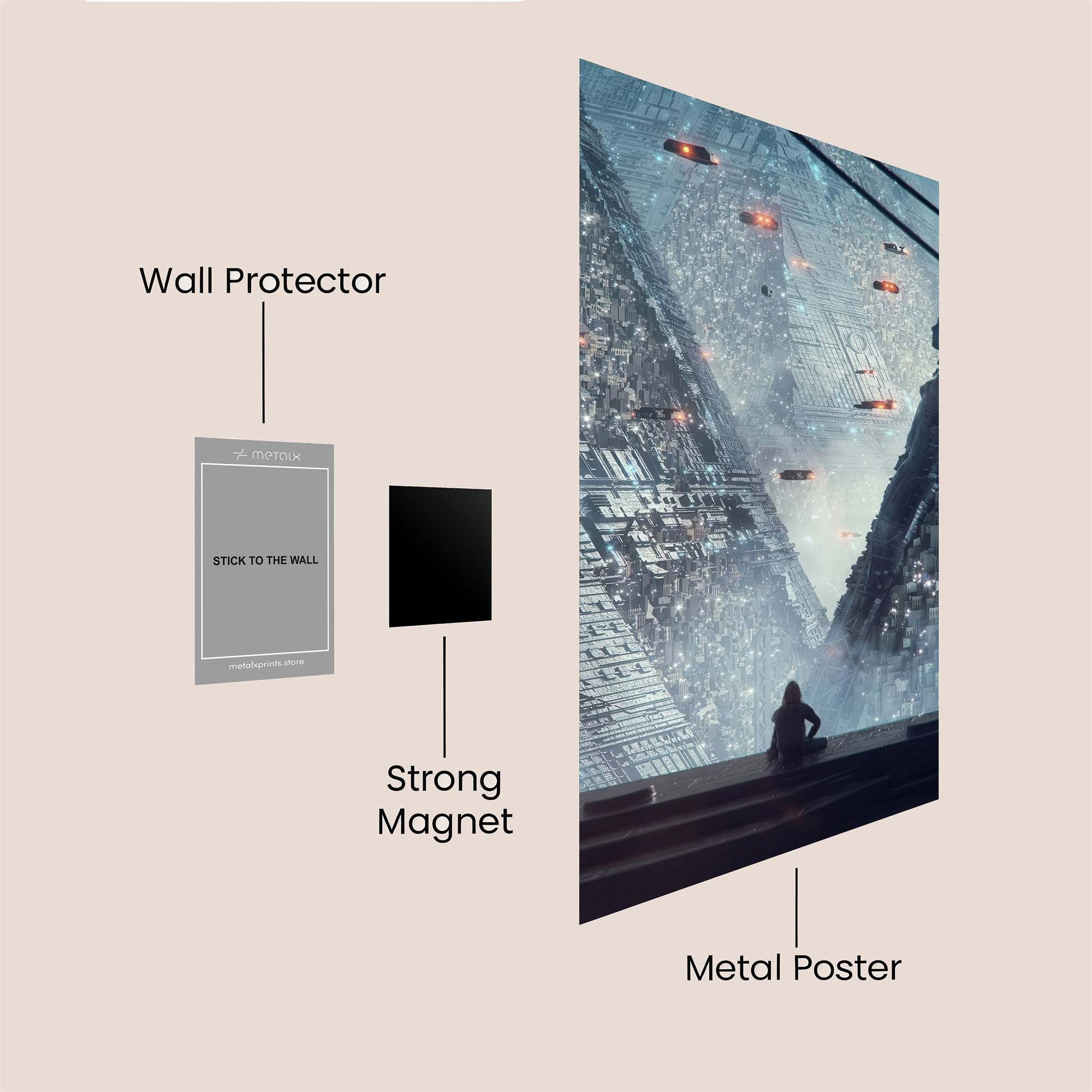 Eiffel Serenity Safe Wall Magnetic / M