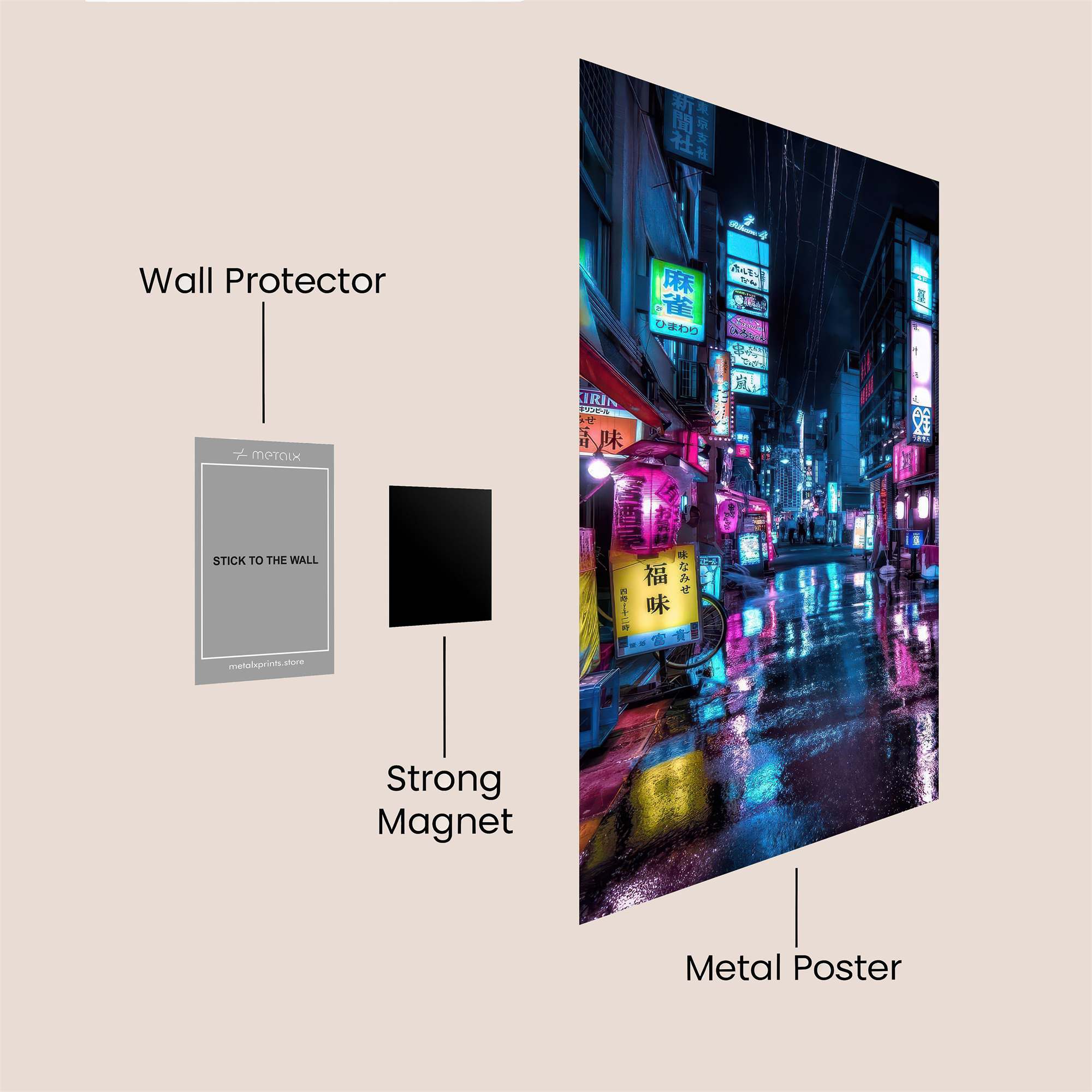 Neon Dreams Safe Wall Magnetic / M